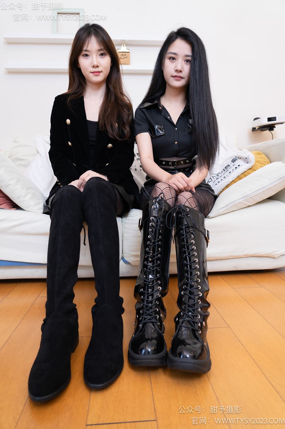 图片[167]-甜予摄影 NO.071 璇璇澜澜-长靴、黑丝、渔网袜、裸足、互相撕破丝袜剧情[172P/2V/11.0GB] – 速更版-美库