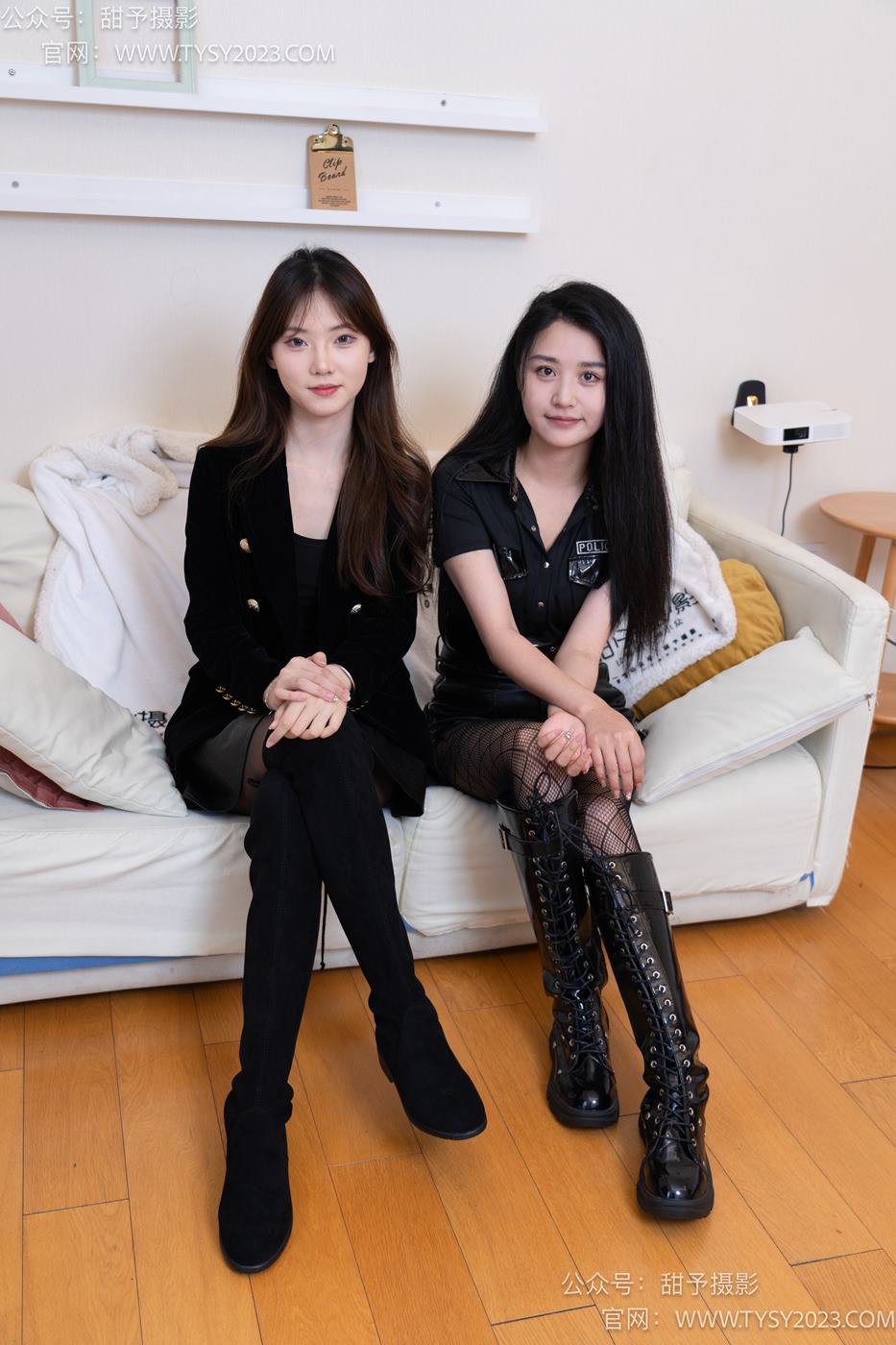 图片[170]-甜予摄影 NO.071 璇璇澜澜-长靴、黑丝、渔网袜、裸足、互相撕破丝袜剧情[172P/2V/11.0GB] – 速更版-美库