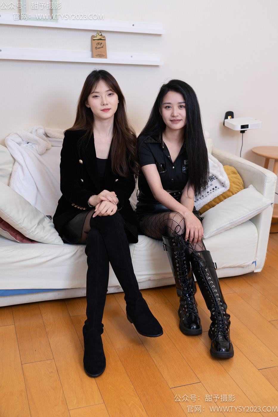 图片[172]-甜予摄影 NO.071 璇璇澜澜-长靴、黑丝、渔网袜、裸足、互相撕破丝袜剧情[172P/2V/11.0GB] – 速更版-美库