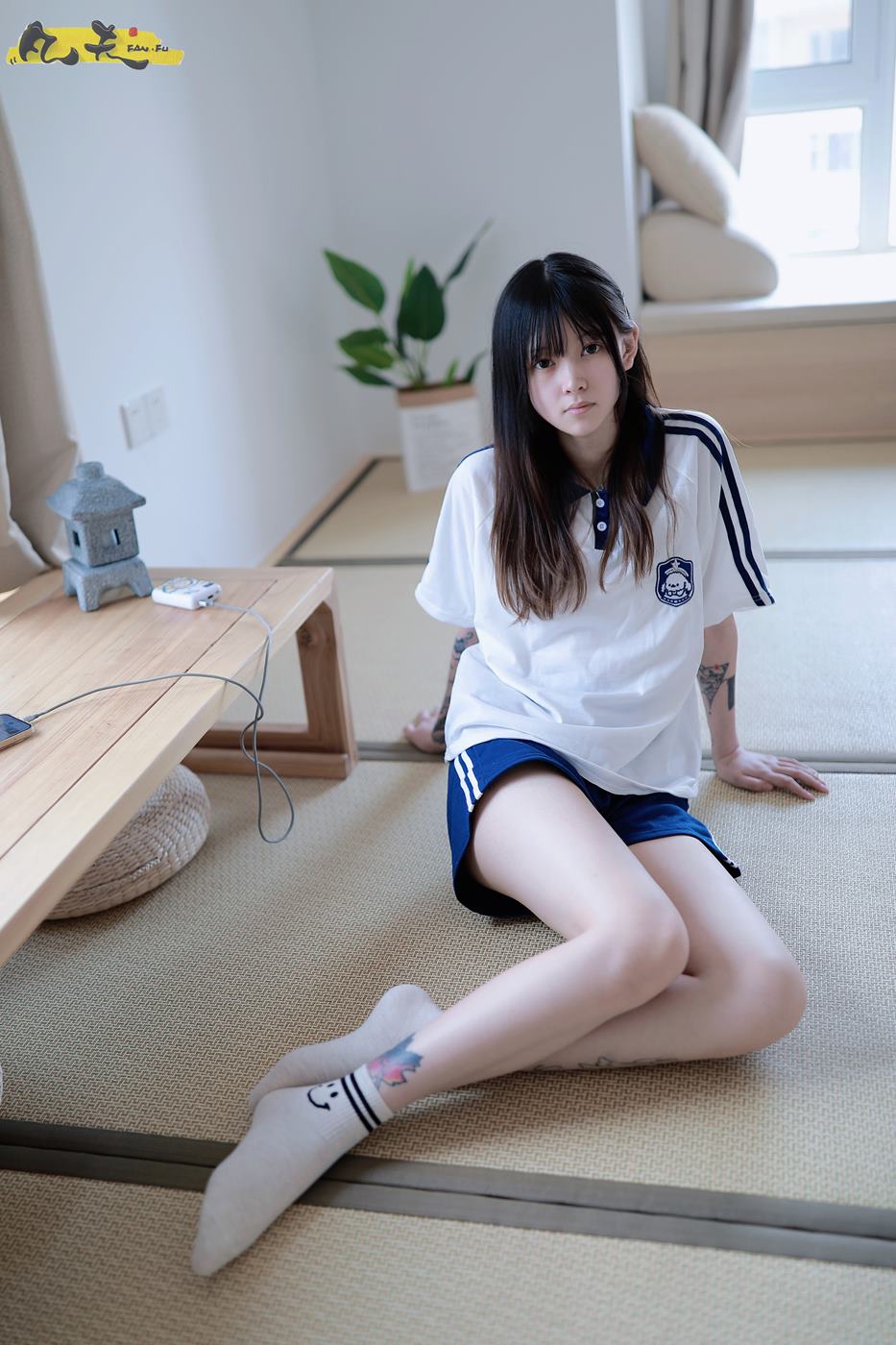 图片[35]-凡夫摄影 NO.0003 – 纹身美少女小恩原味棉袜裸足[208P] – 速更版-美库