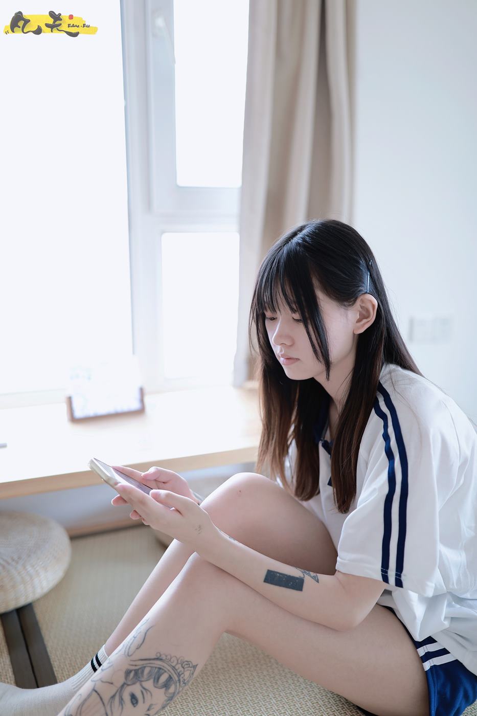 图片[43]-凡夫摄影 NO.0003 – 纹身美少女小恩原味棉袜裸足[208P] – 速更版-美库