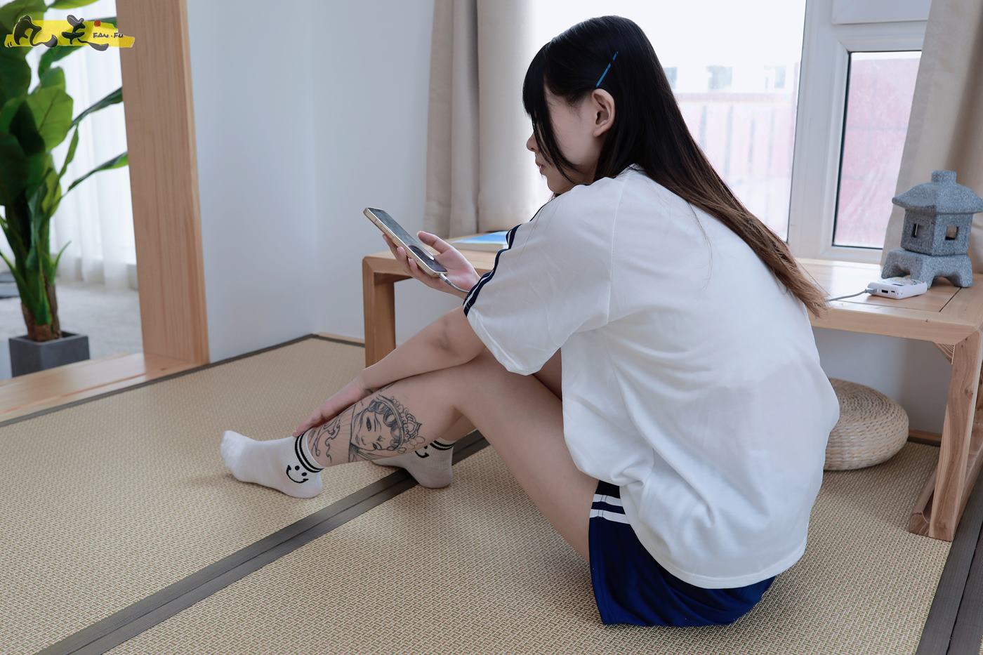 图片[44]-凡夫摄影 NO.0003 – 纹身美少女小恩原味棉袜裸足[208P] – 速更版-美库