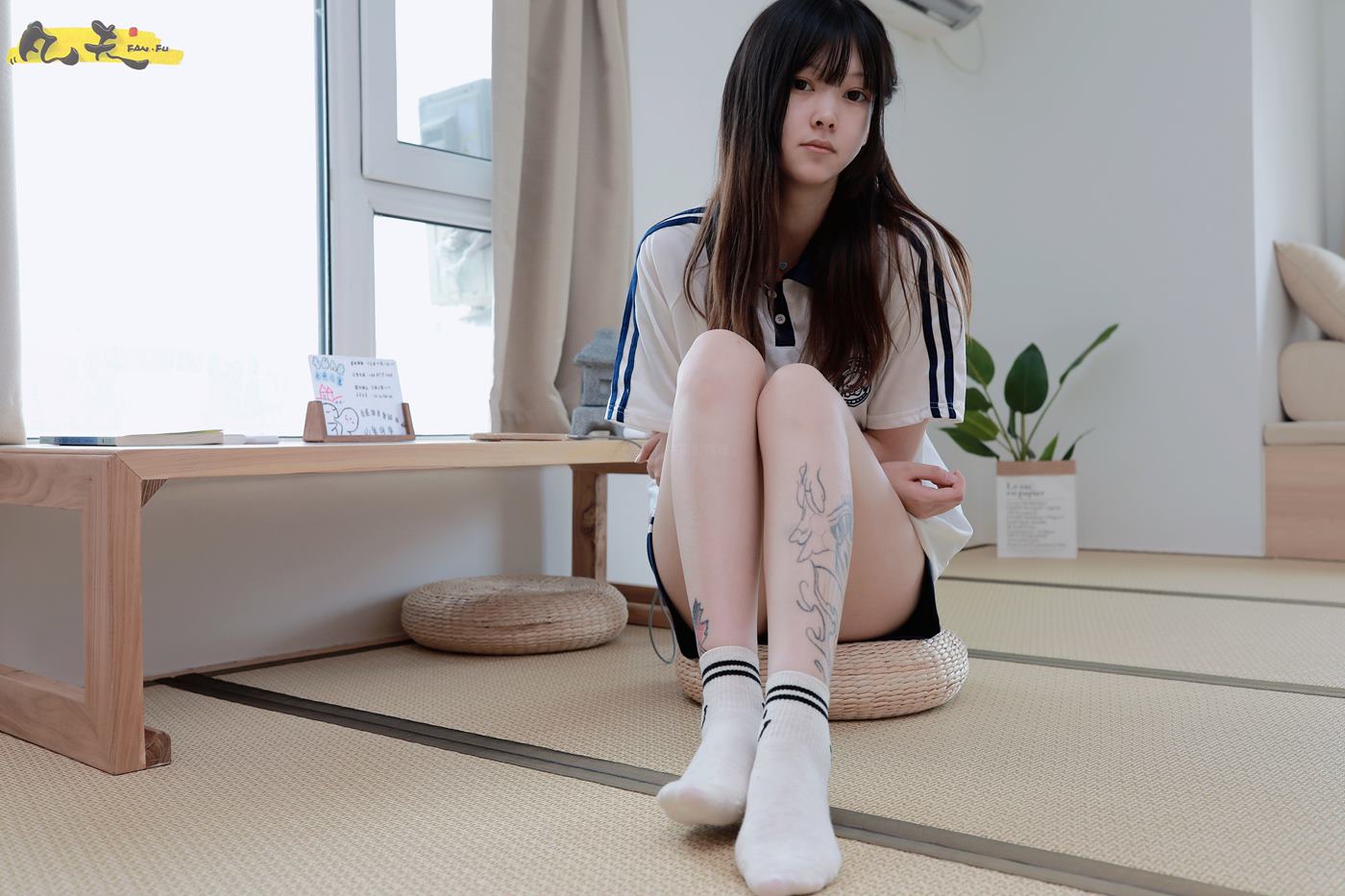 图片[57]-凡夫摄影 NO.0003 – 纹身美少女小恩原味棉袜裸足[208P] – 速更版-美库