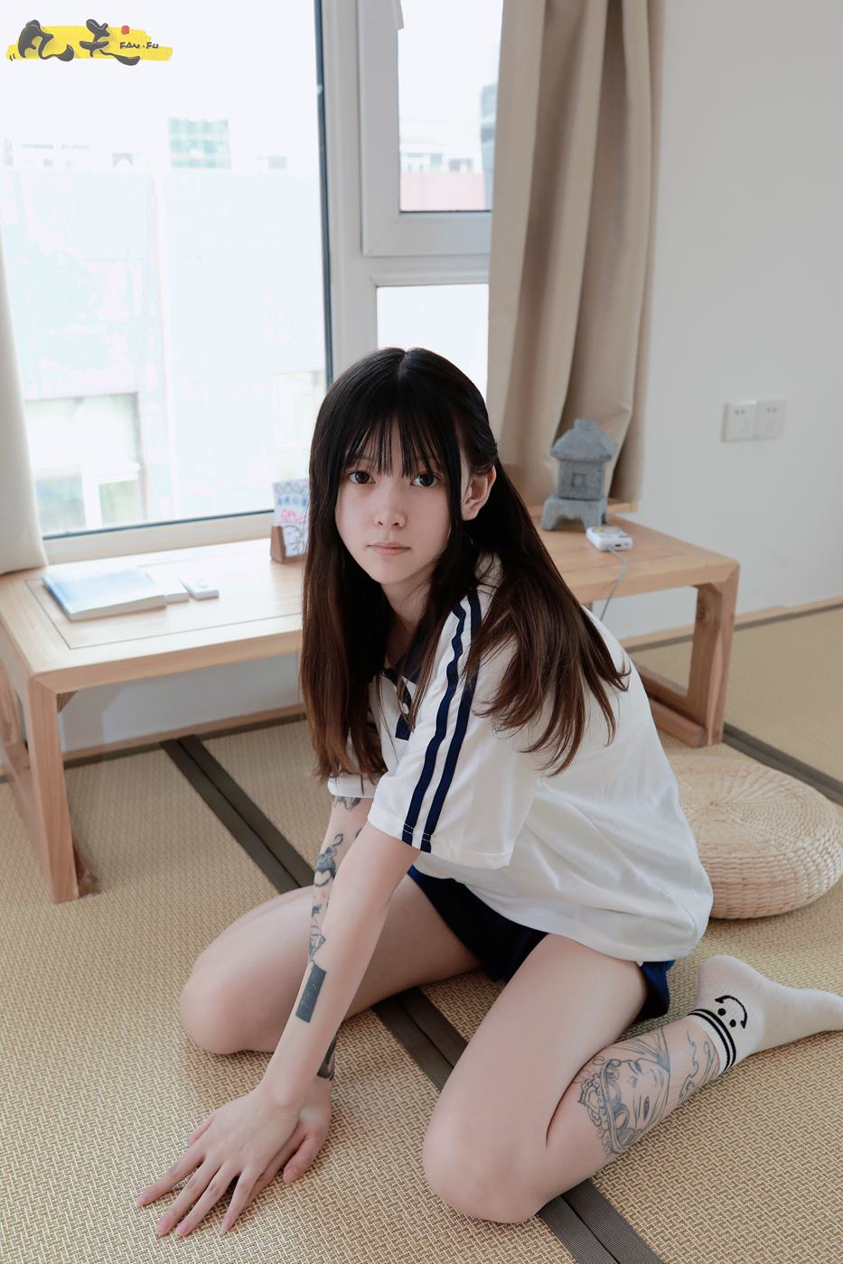 图片[63]-凡夫摄影 NO.0003 – 纹身美少女小恩原味棉袜裸足[208P] – 速更版-美库