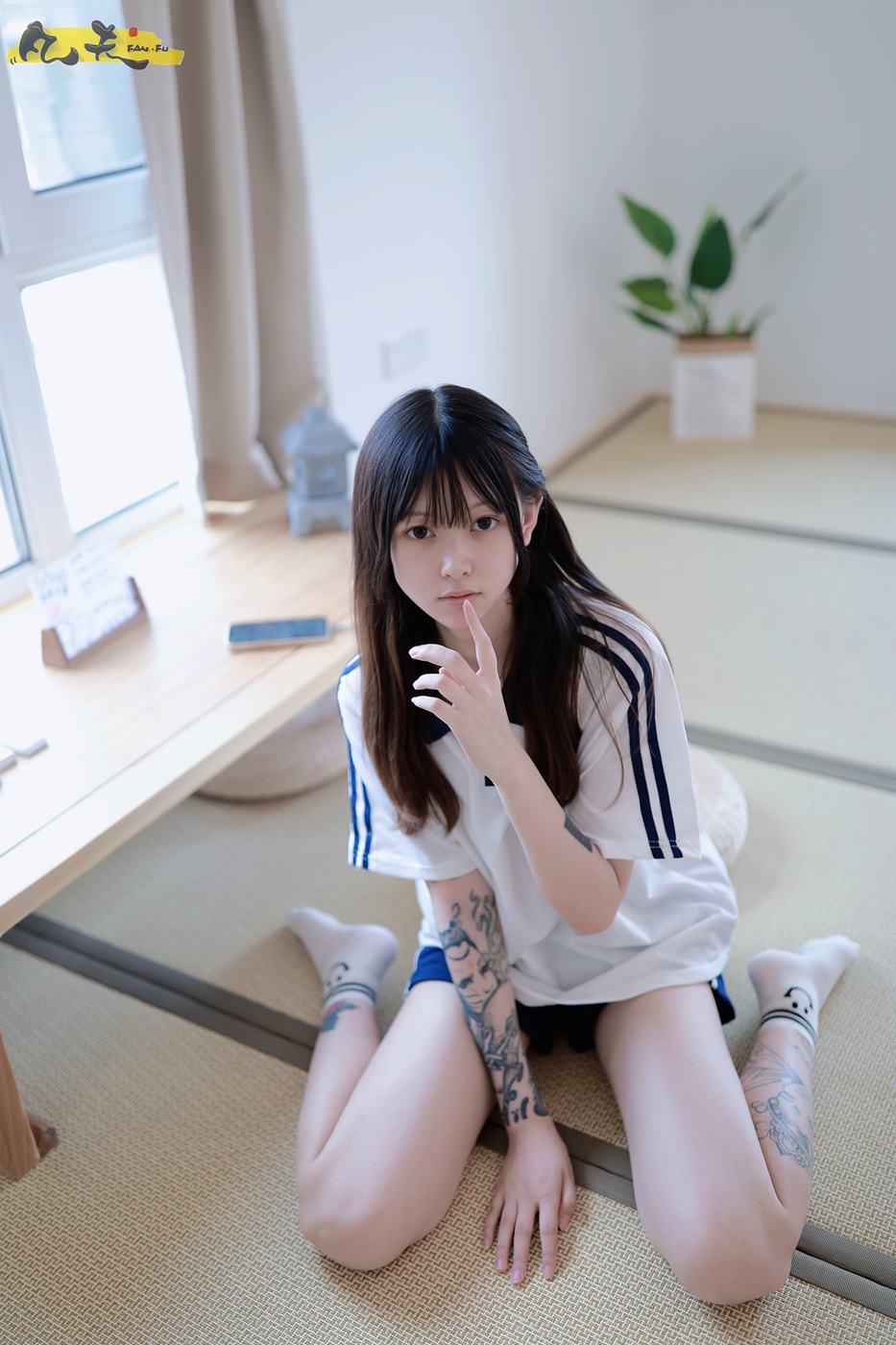 图片[65]-凡夫摄影 NO.0003 – 纹身美少女小恩原味棉袜裸足[208P] – 速更版-美库