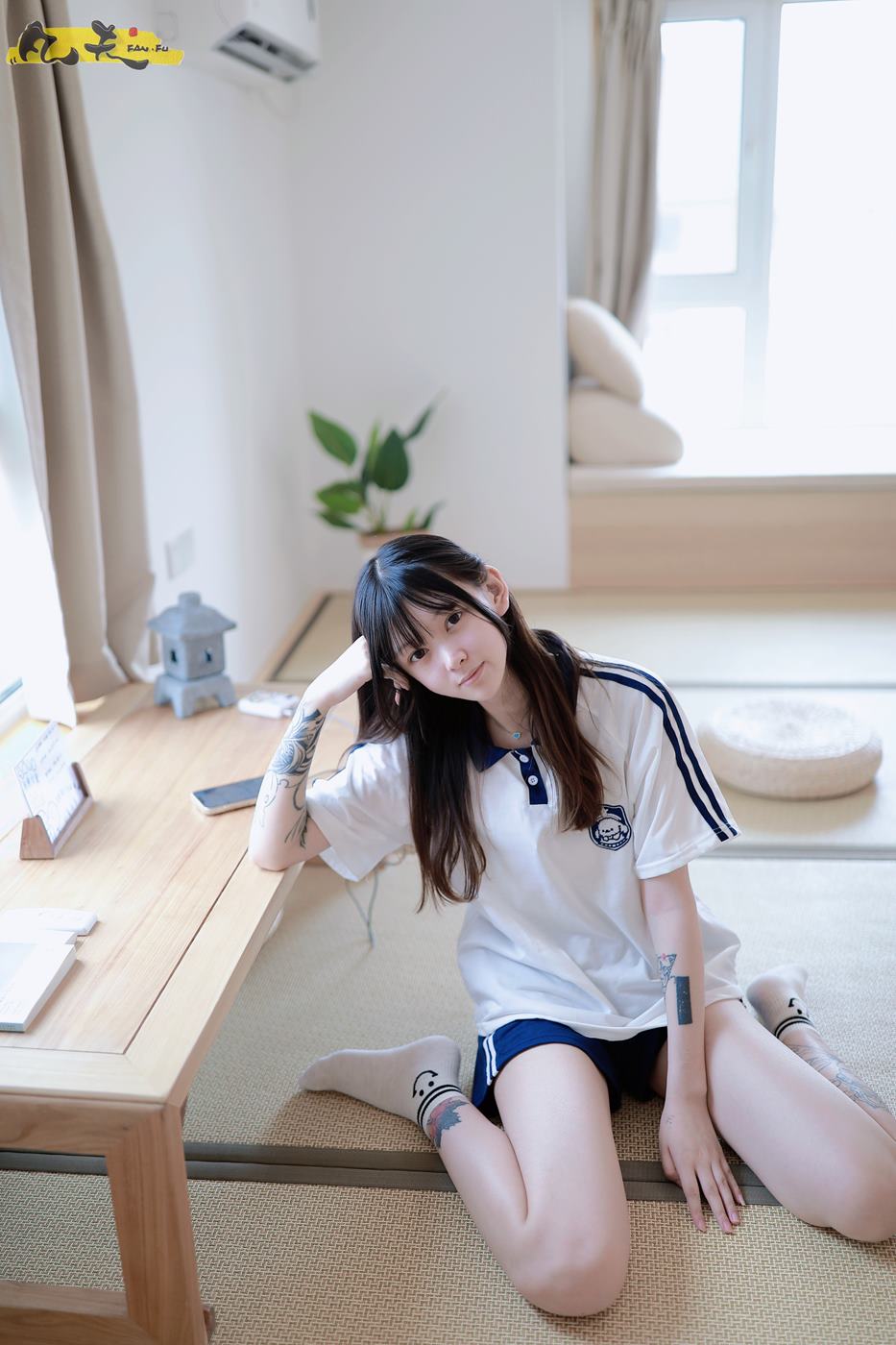 图片[70]-凡夫摄影 NO.0003 – 纹身美少女小恩原味棉袜裸足[208P] – 速更版-美库