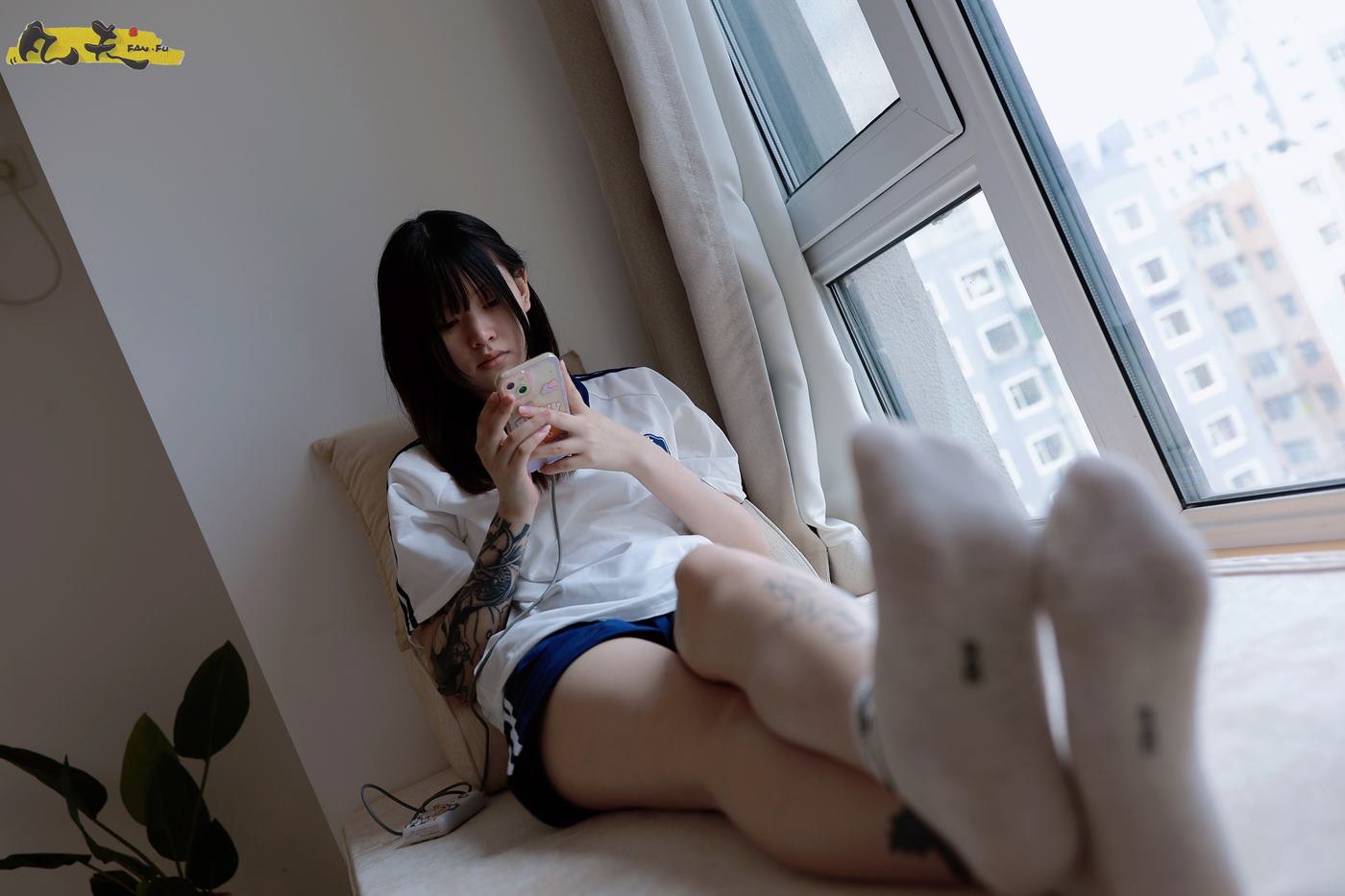 图片[108]-凡夫摄影 NO.0003 – 纹身美少女小恩原味棉袜裸足[208P] – 速更版-美库