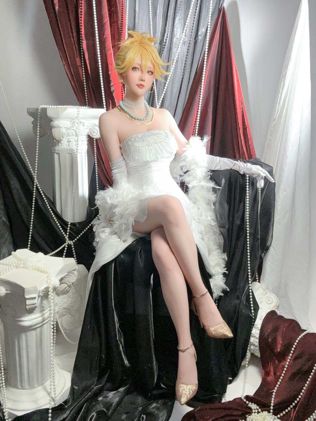 图片[13]-星之迟迟  – 吊带袜天使 潘迪礼服[34P] – 速更版-美库