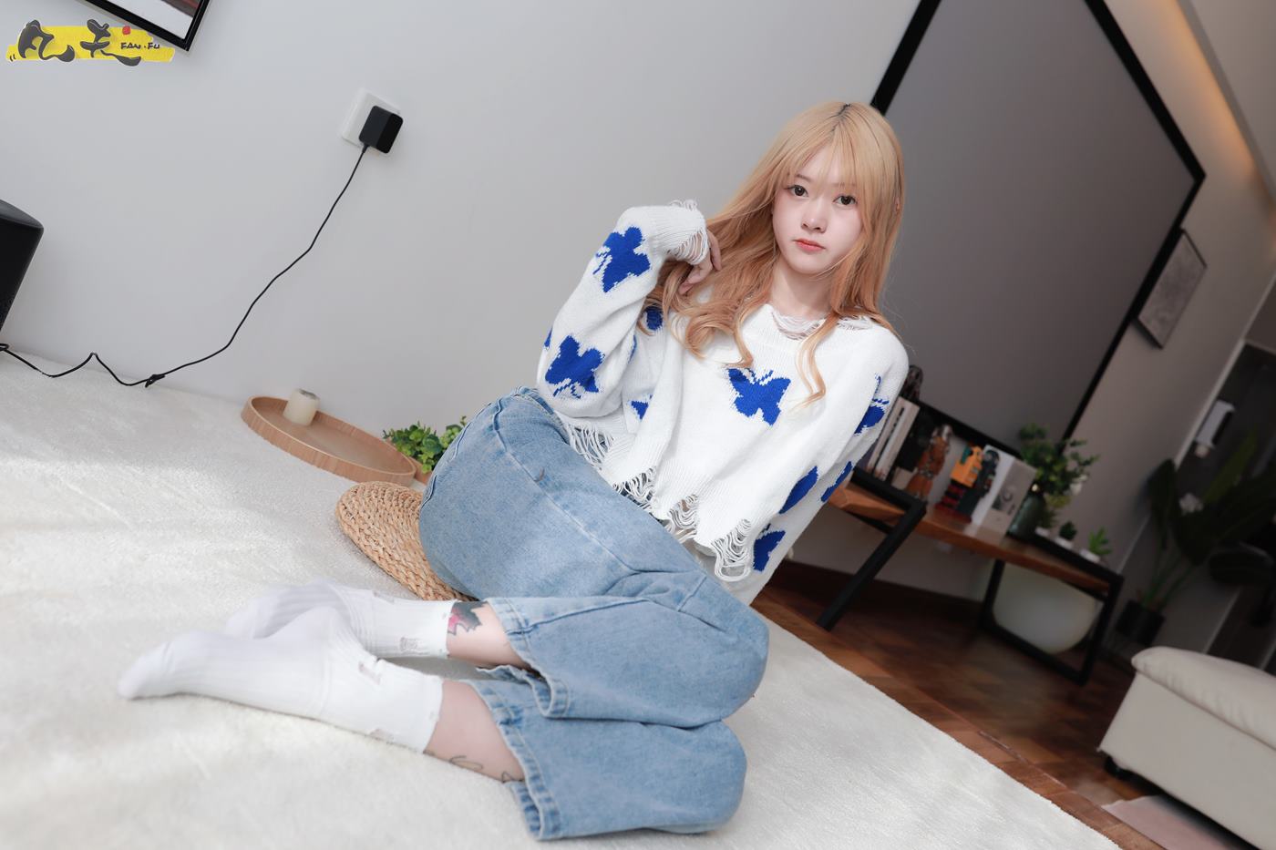 图片[14]-凡夫摄影 NO.0004 – 小恩白棉袜裸足[184P] – 速更版-美库