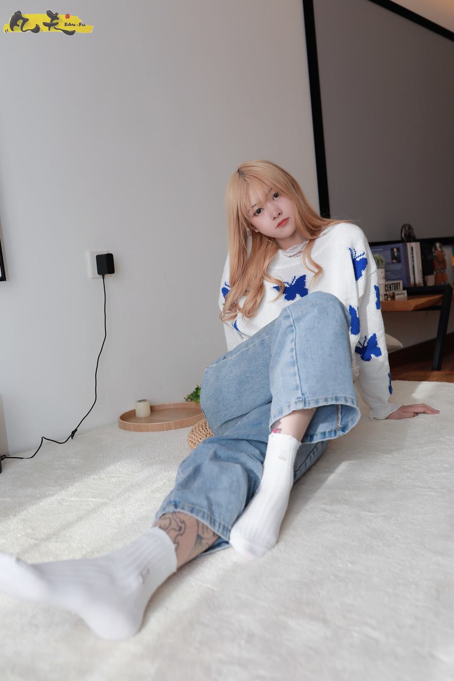 图片[19]-凡夫摄影 NO.0004 – 小恩白棉袜裸足[184P] – 速更版-美库