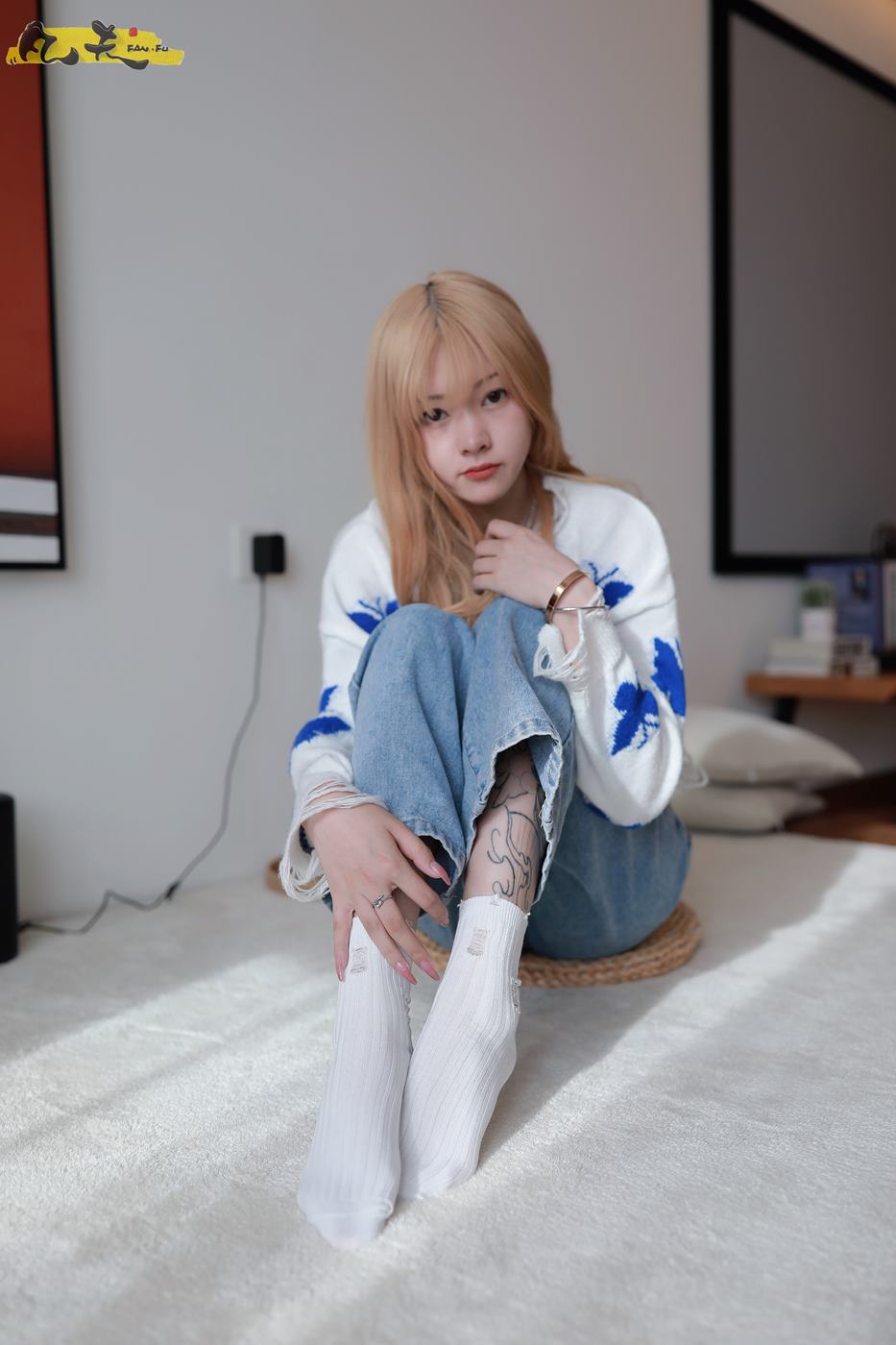 图片[23]-凡夫摄影 NO.0004 – 小恩白棉袜裸足[184P] – 速更版-美库