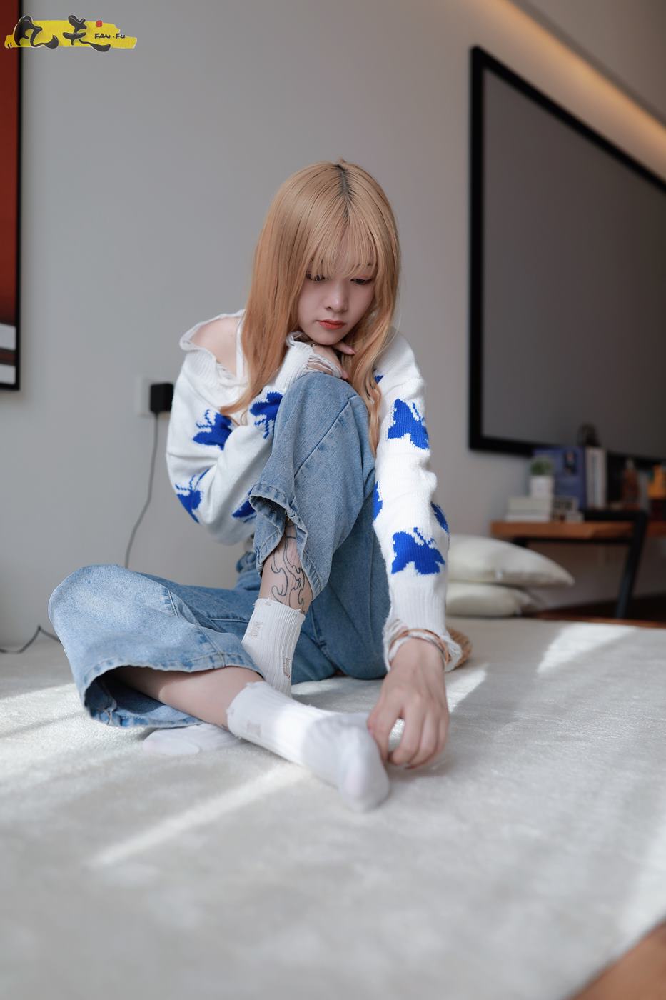 图片[38]-凡夫摄影 NO.0004 – 小恩白棉袜裸足[184P] – 速更版-美库