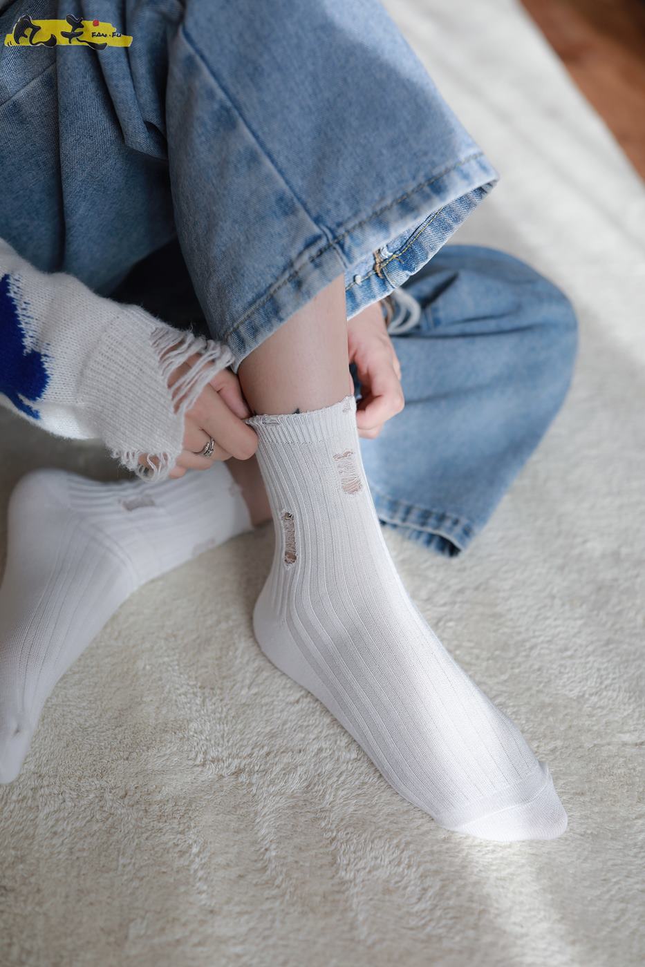 图片[47]-凡夫摄影 NO.0004 – 小恩白棉袜裸足[184P] – 速更版-美库