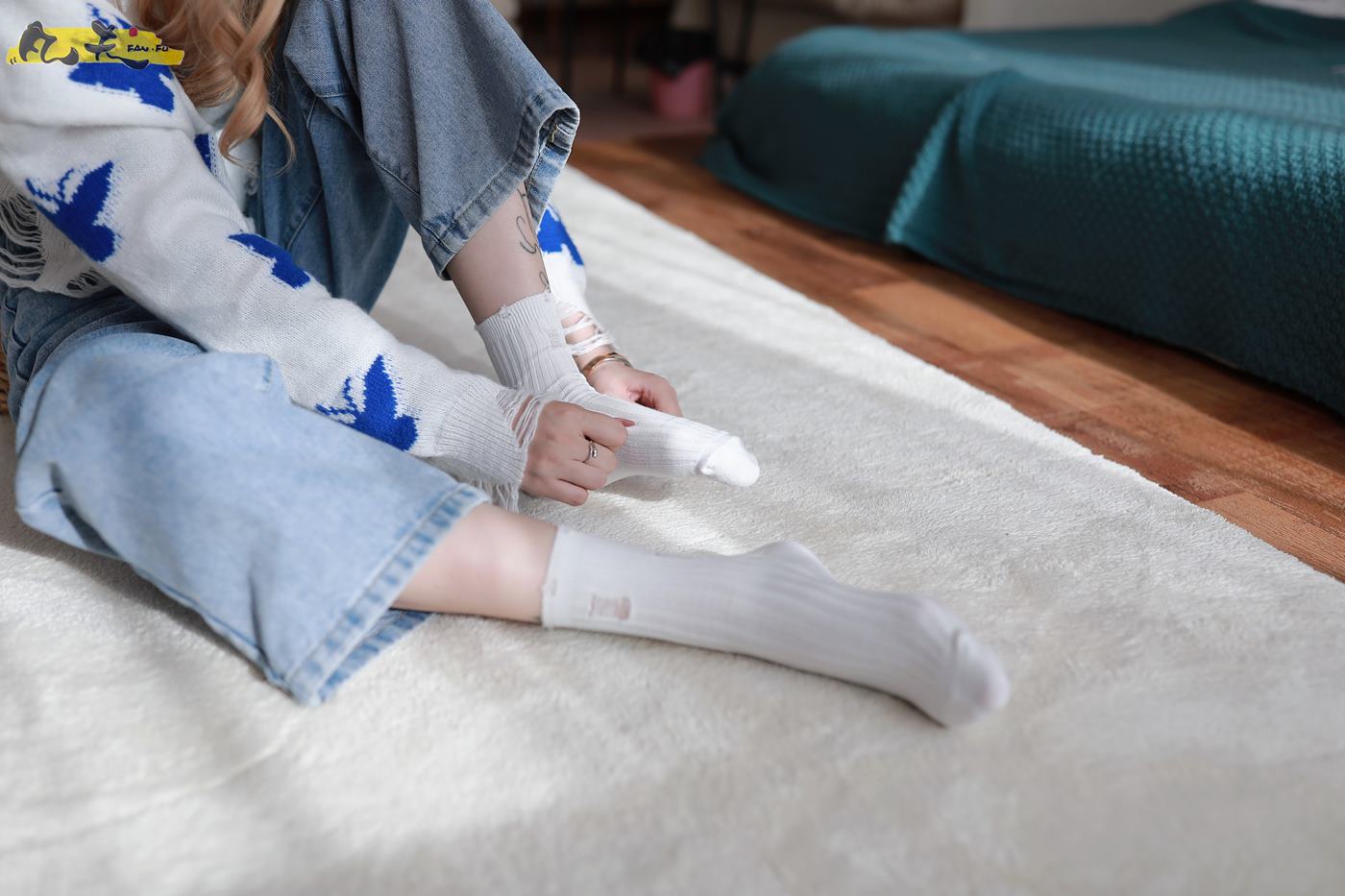 图片[50]-凡夫摄影 NO.0004 – 小恩白棉袜裸足[184P] – 速更版-美库