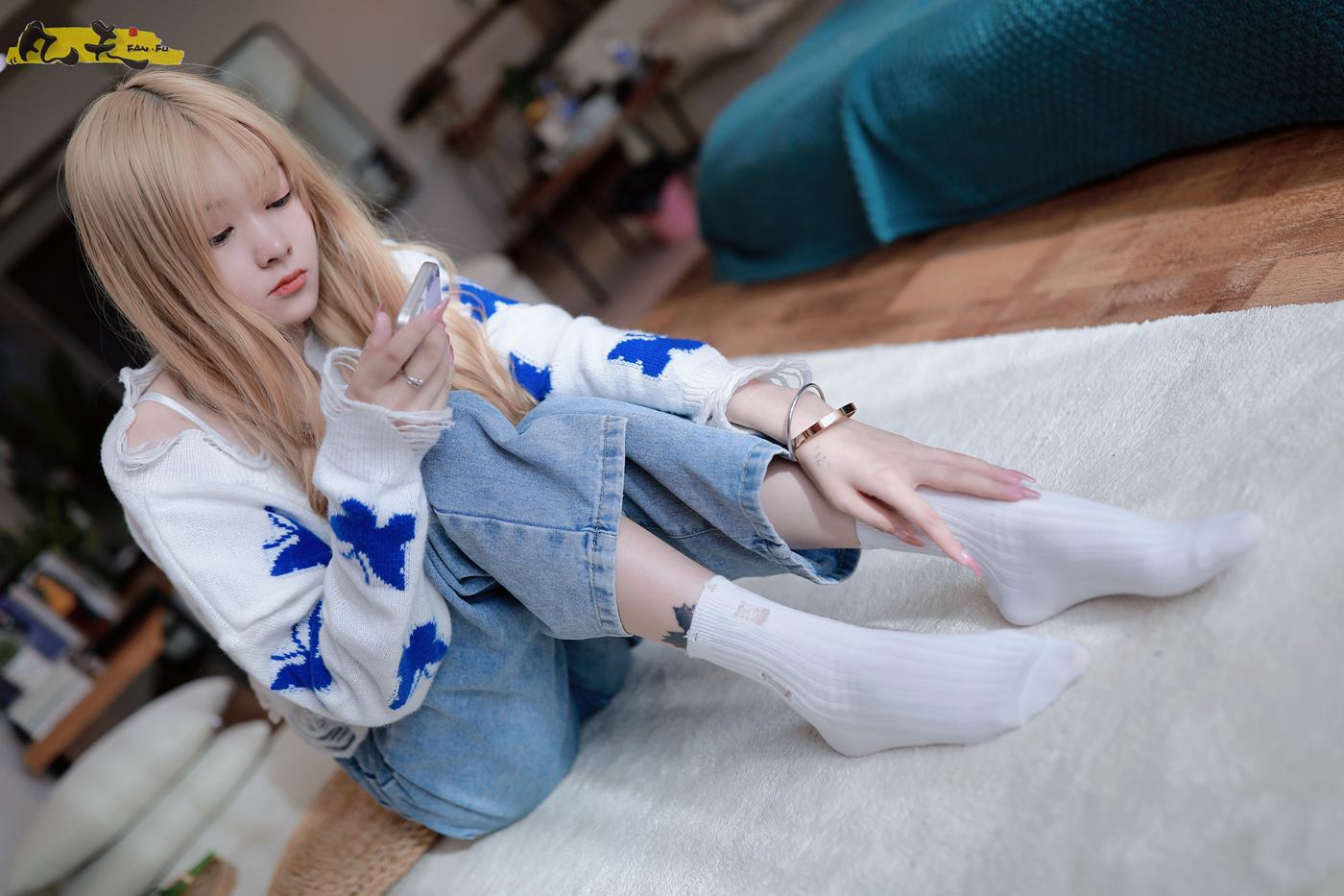 图片[66]-凡夫摄影 NO.0004 – 小恩白棉袜裸足[184P] – 速更版-美库