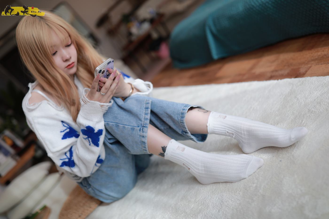 图片[67]-凡夫摄影 NO.0004 – 小恩白棉袜裸足[184P] – 速更版-美库