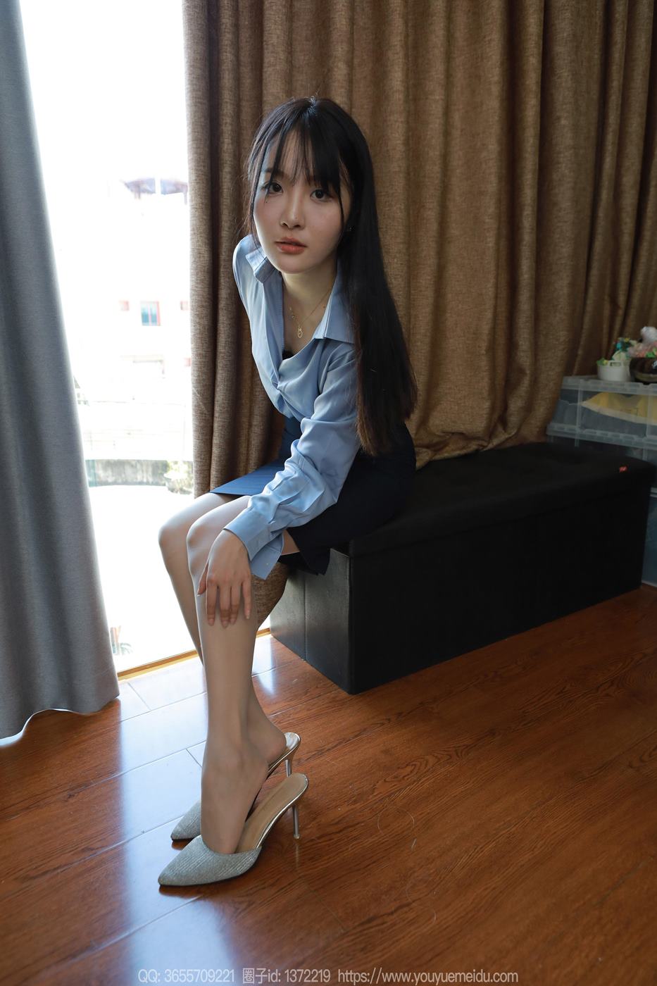 图片[11]-[IESS异思趣向] 2024.09.04 丝享家1837：婉萍《蓝色衬衣》[86P] – 速更版-美库