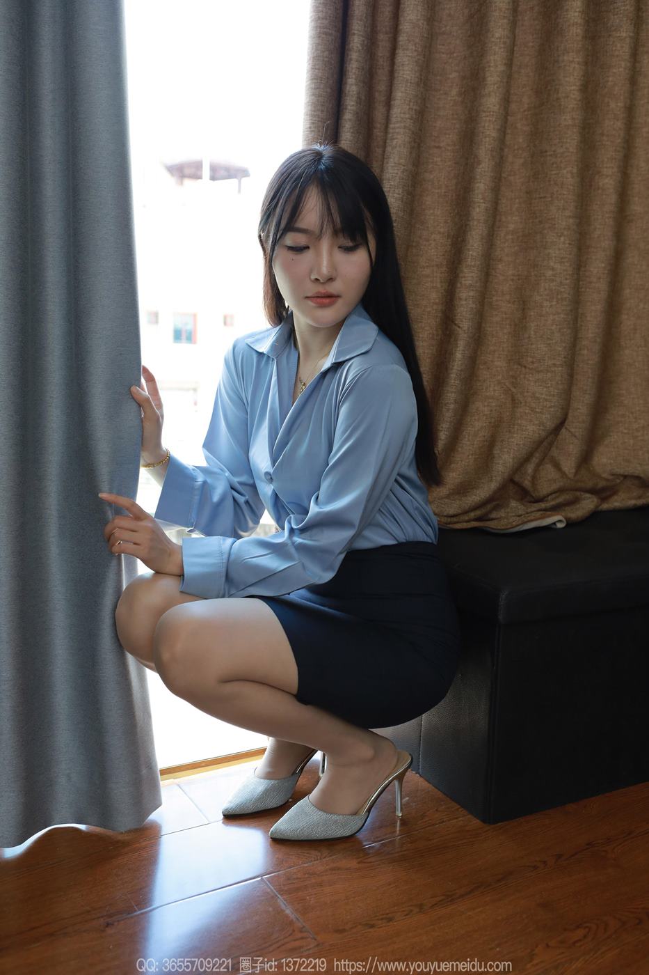 图片[13]-[IESS异思趣向] 2024.09.04 丝享家1837：婉萍《蓝色衬衣》[86P] – 速更版-美库