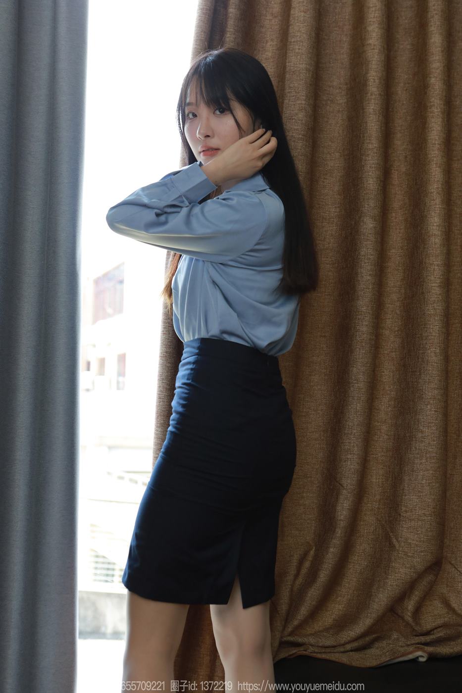 图片[25]-[IESS异思趣向] 2024.09.04 丝享家1837：婉萍《蓝色衬衣》[86P] – 速更版-美库