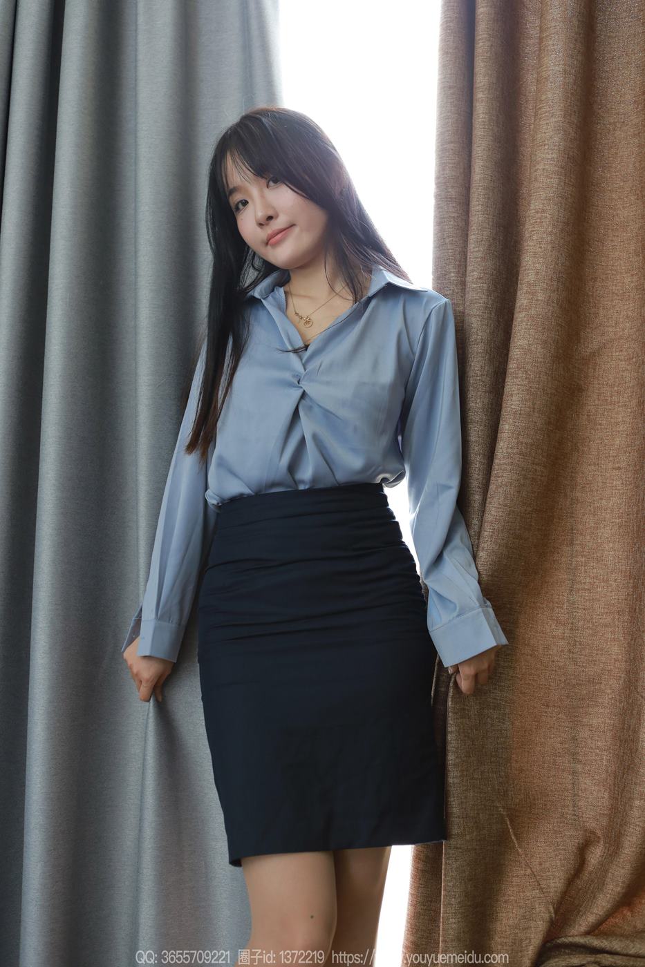 图片[49]-[IESS异思趣向] 2024.09.04 丝享家1837：婉萍《蓝色衬衣》[86P] – 速更版-美库