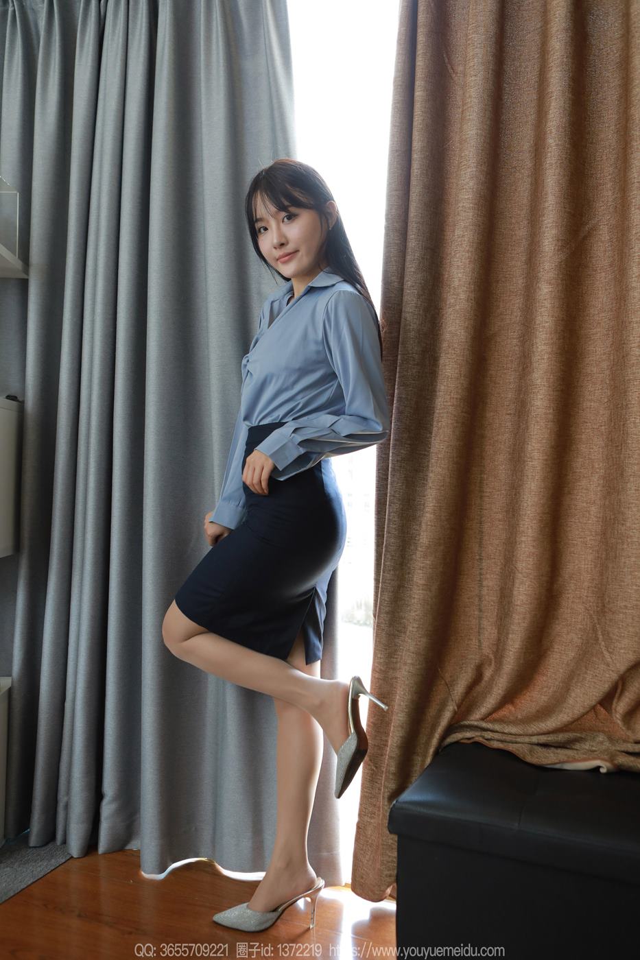 图片[50]-[IESS异思趣向] 2024.09.04 丝享家1837：婉萍《蓝色衬衣》[86P] – 速更版-美库