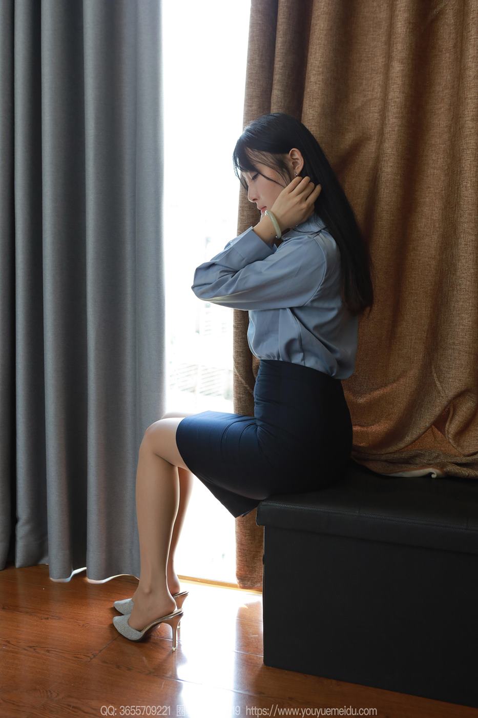 图片[60]-[IESS异思趣向] 2024.09.04 丝享家1837：婉萍《蓝色衬衣》[86P] – 速更版-美库