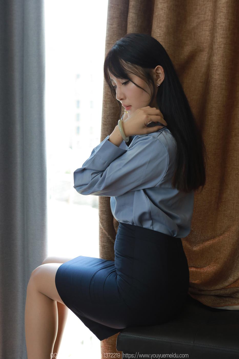 图片[61]-[IESS异思趣向] 2024.09.04 丝享家1837：婉萍《蓝色衬衣》[86P] – 速更版-美库