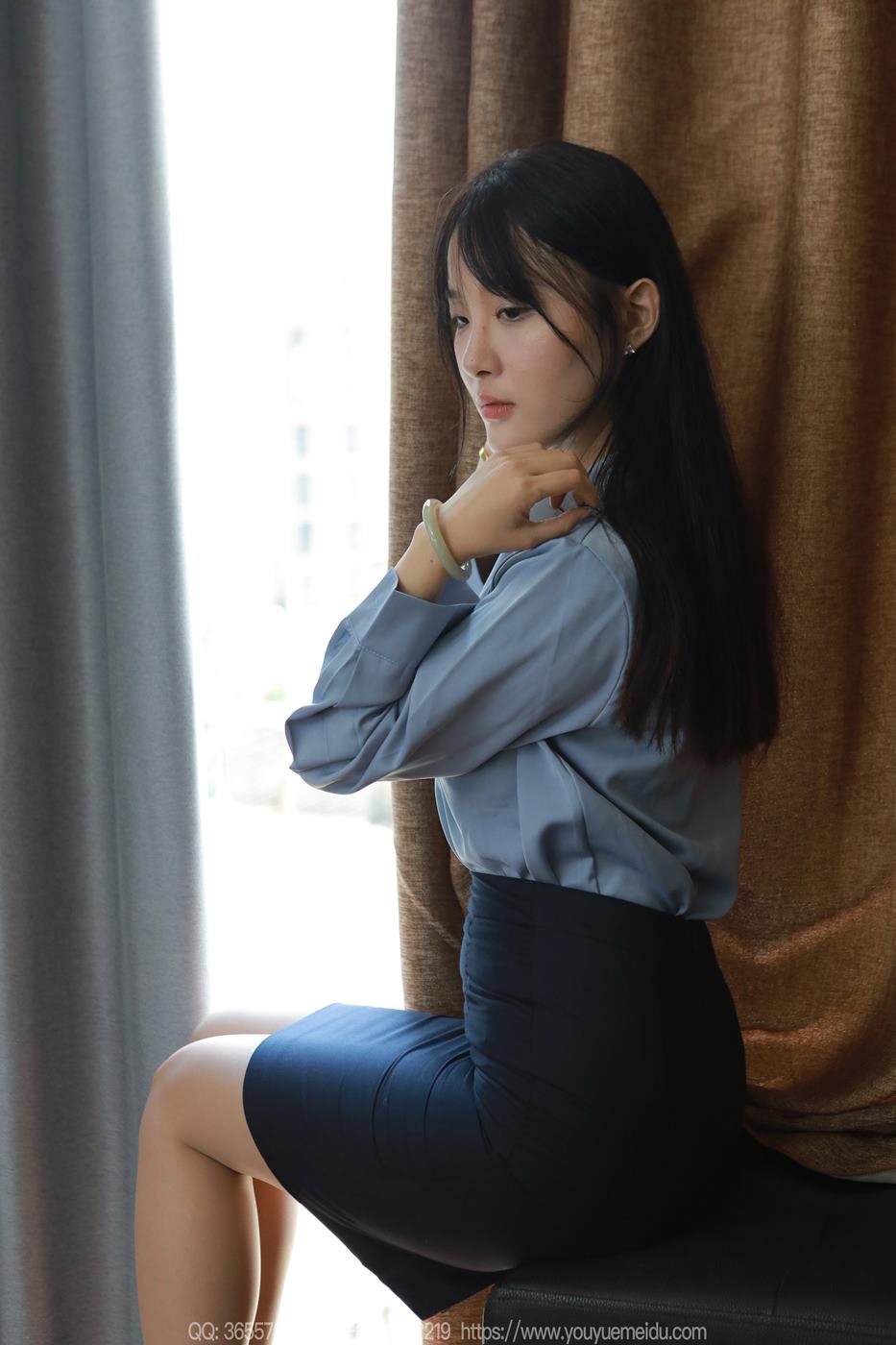 图片[62]-[IESS异思趣向] 2024.09.04 丝享家1837：婉萍《蓝色衬衣》[86P] – 速更版-美库