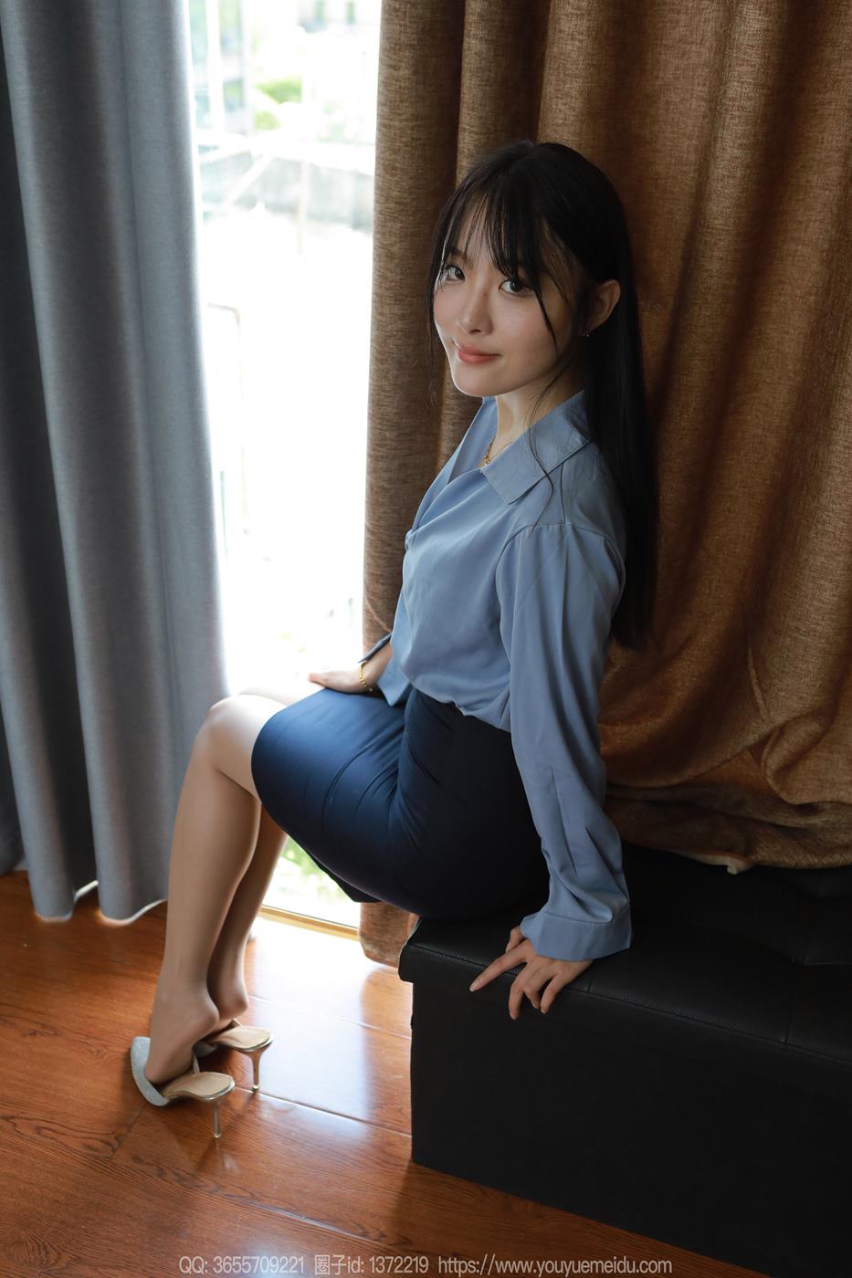 图片[69]-[IESS异思趣向] 2024.09.04 丝享家1837：婉萍《蓝色衬衣》[86P] – 速更版-美库