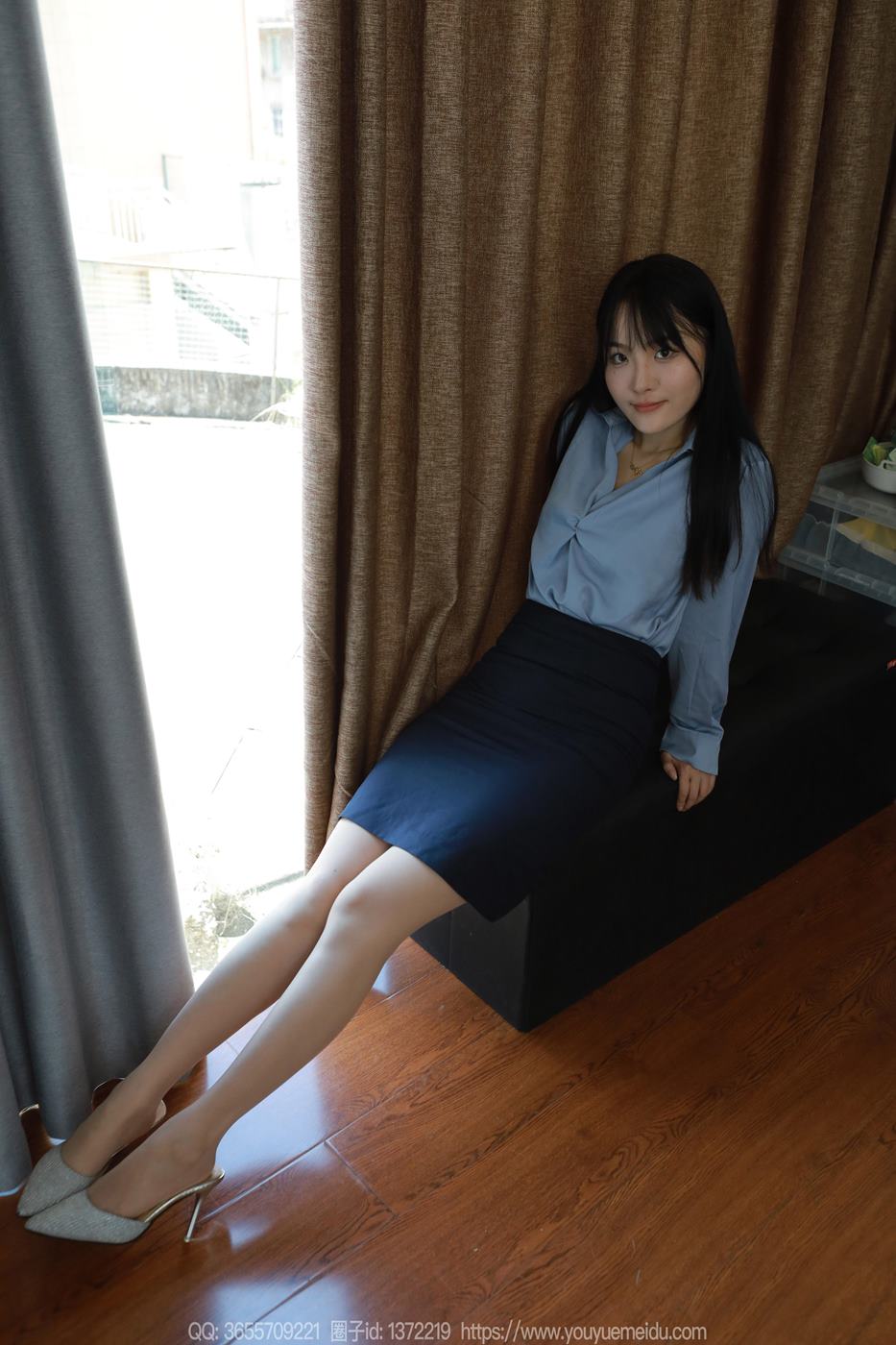 图片[86]-[IESS异思趣向] 2024.09.04 丝享家1837：婉萍《蓝色衬衣》[86P] – 速更版-美库