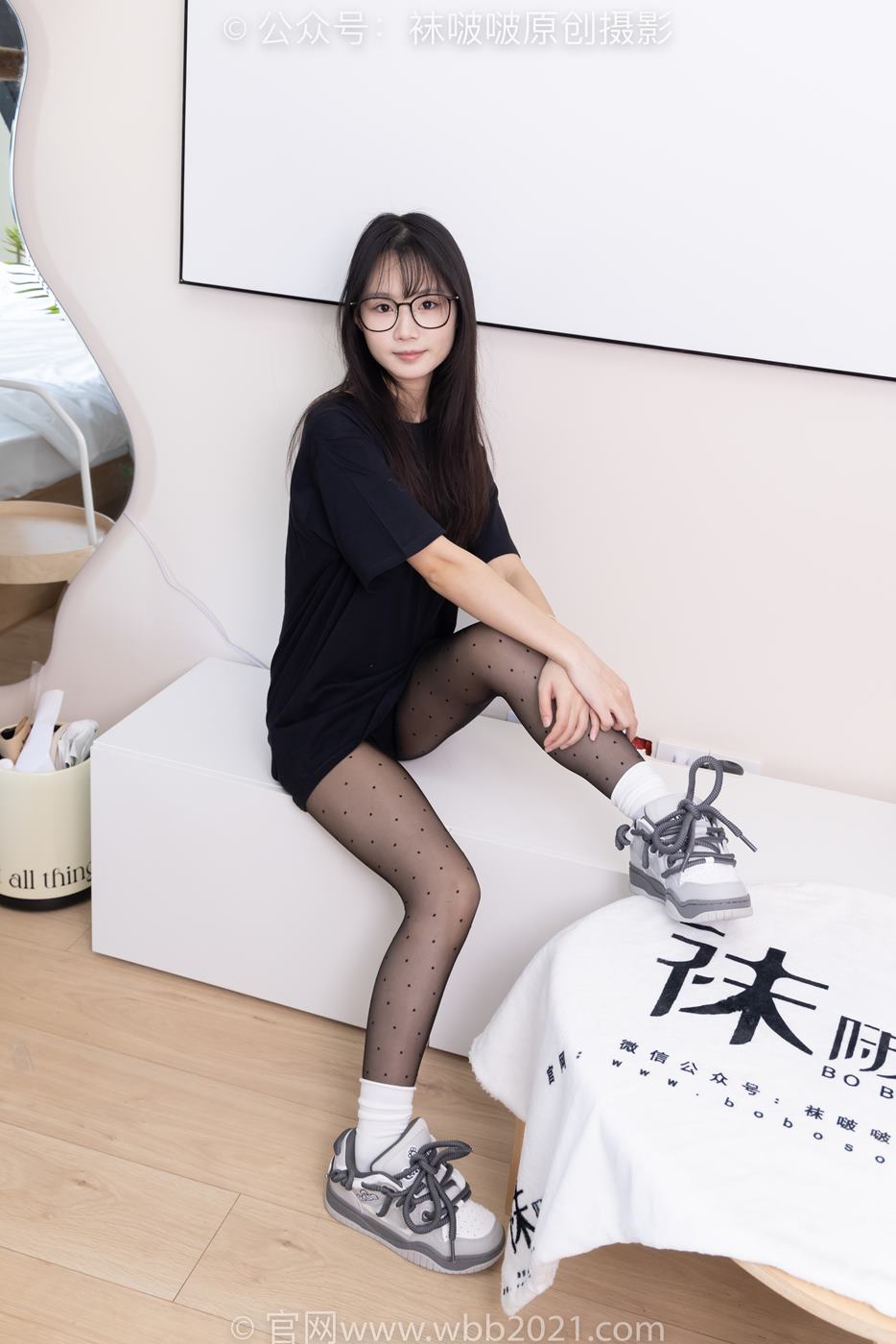 图片[18]-[BoBoSocks袜啵啵]NO.418 甜甜圈-板鞋、白棉袜、波点黑丝[145P] – 速更版-美库