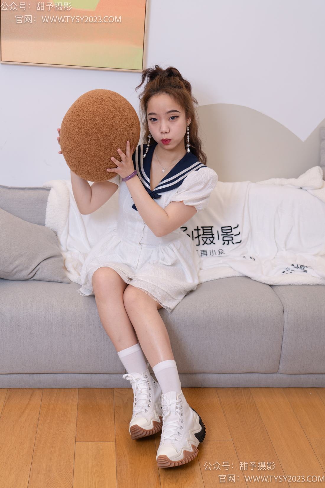 图片[14]-甜予摄影 NO.073 小语-运动鞋、白棉袜、裸足[131P] – 速更版-美库