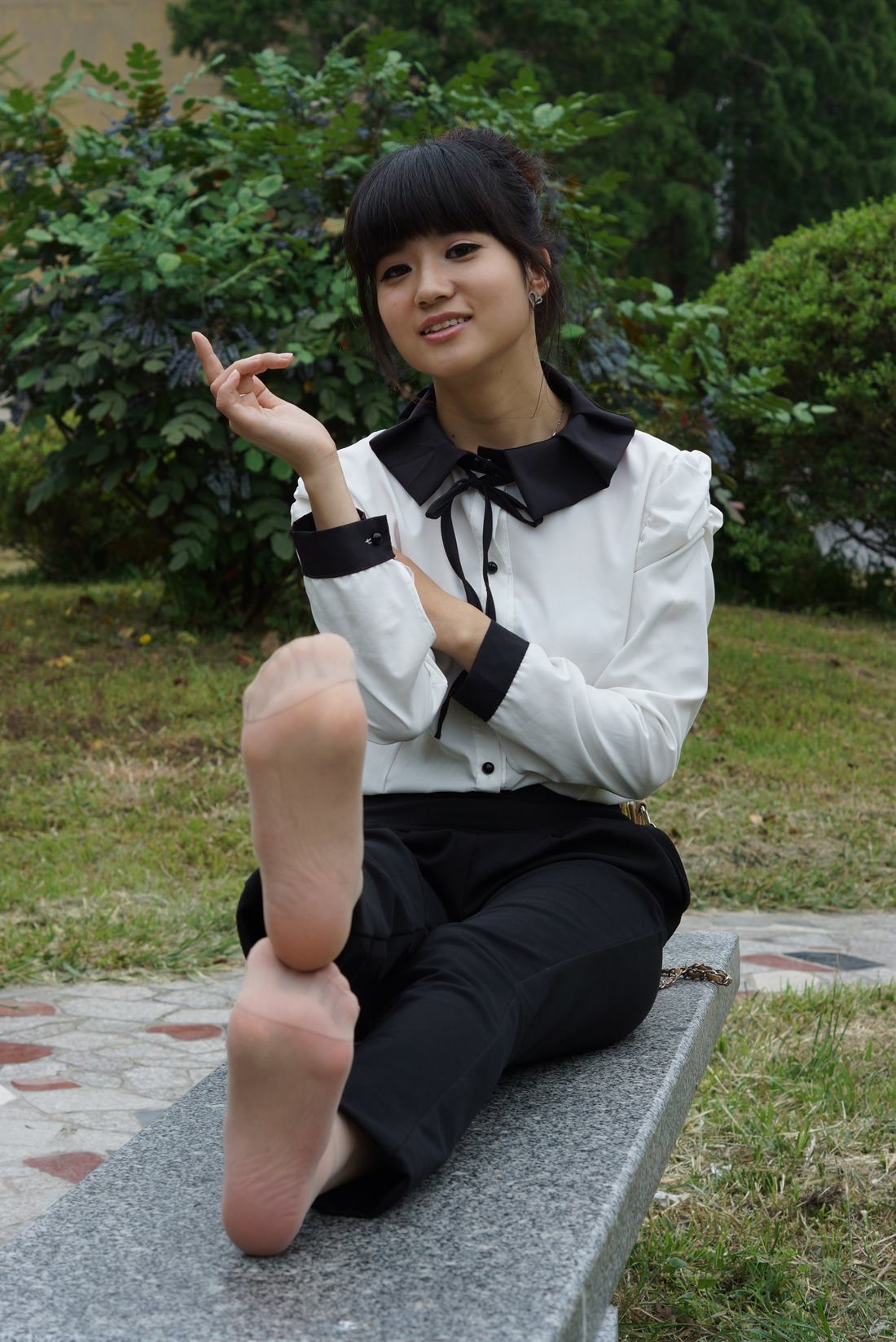 图片[26]-自由摄影 No.320 淡灰丝 小鱼嘴 美女 [61P] – 速更版-美库