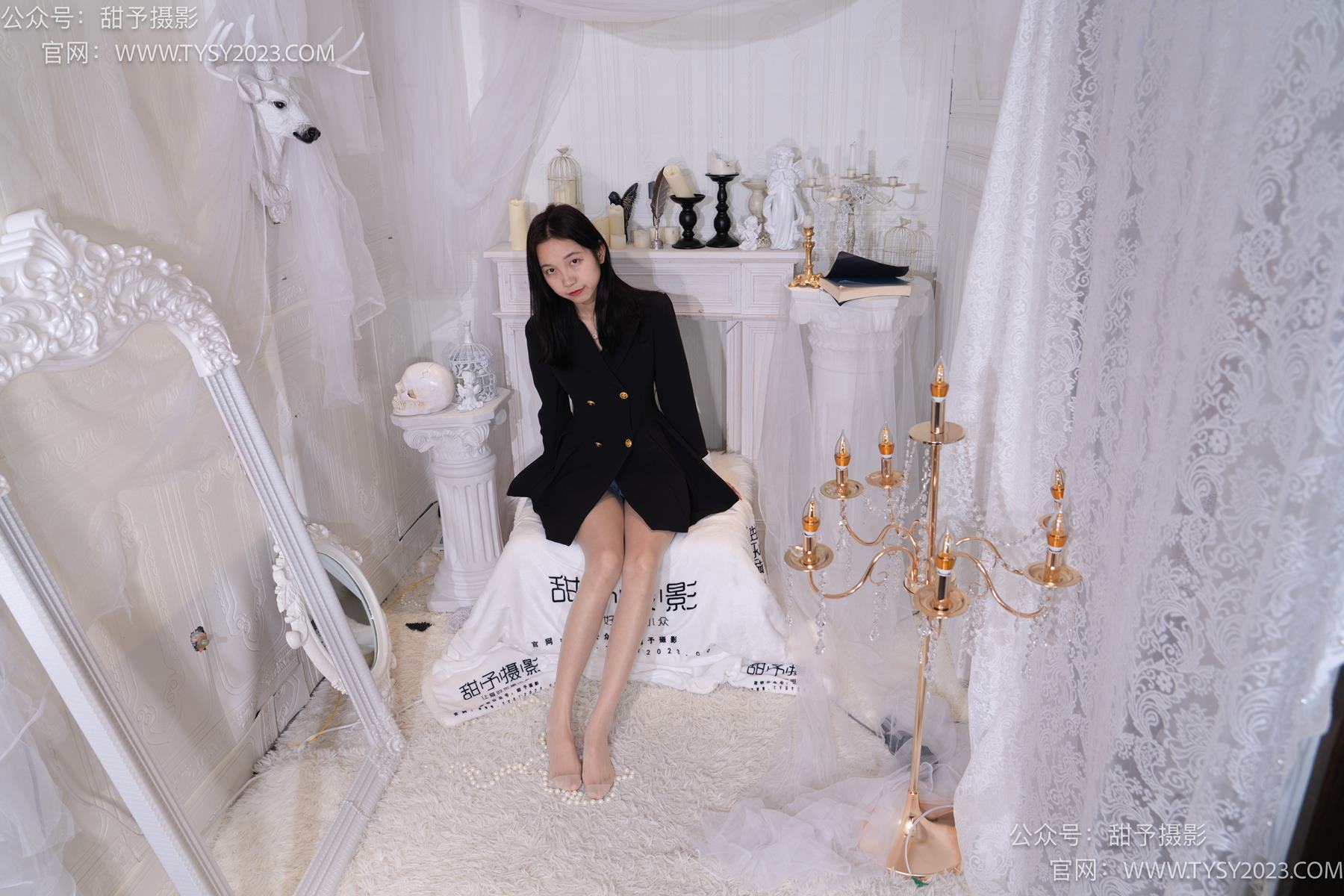 图片[14]-甜予摄影 NO.075 小桃-皮鞋、白棉袜、肉丝（脚尖加固款）[129P] – 速更版-美库