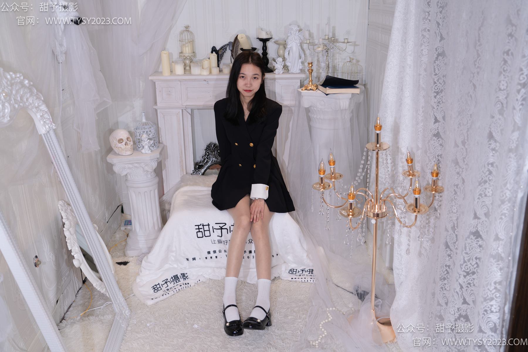 图片[21]-甜予摄影 NO.075 小桃-皮鞋、白棉袜、肉丝（脚尖加固款）[129P] – 速更版-美库