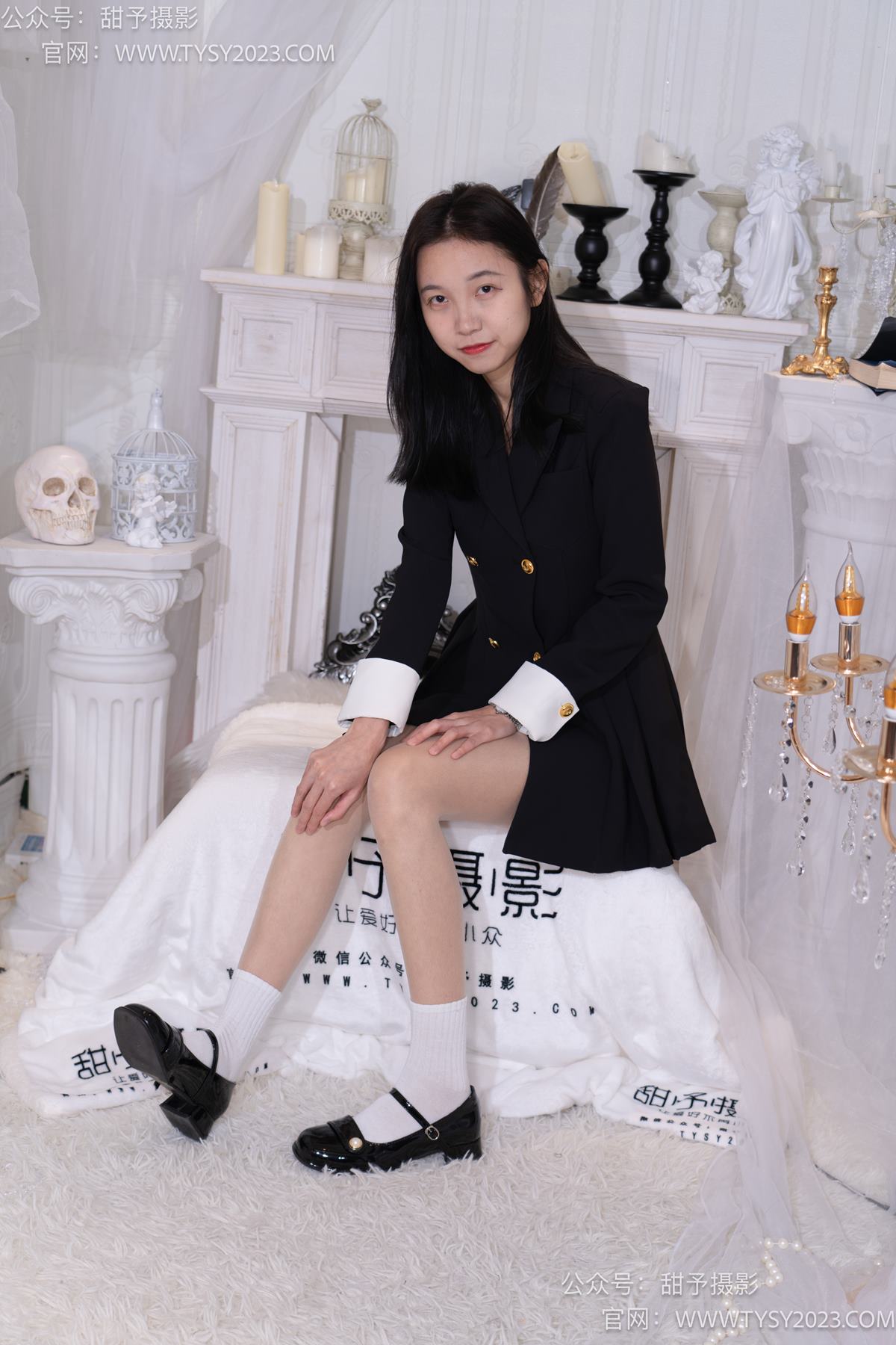 图片[29]-甜予摄影 NO.075 小桃-皮鞋、白棉袜、肉丝（脚尖加固款）[129P] – 速更版-美库