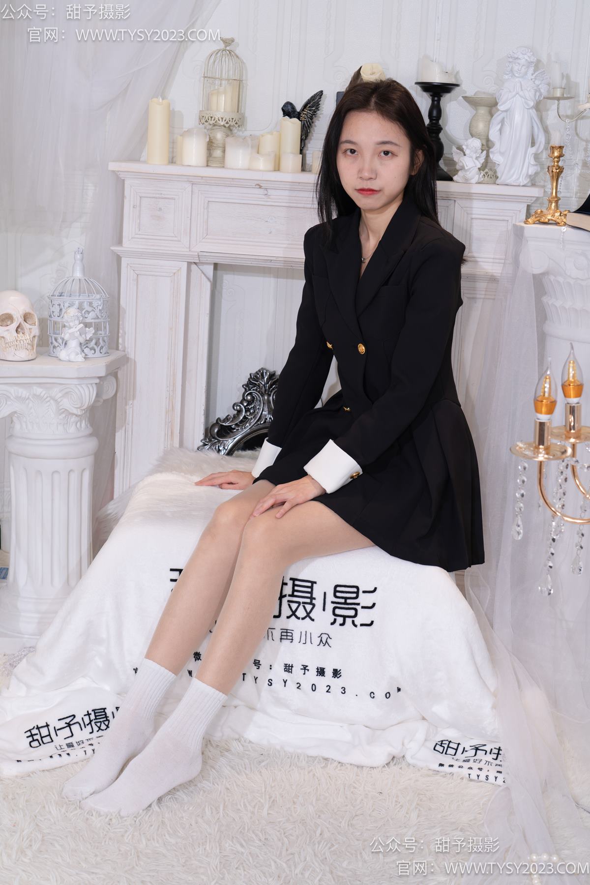 图片[60]-甜予摄影 NO.075 小桃-皮鞋、白棉袜、肉丝（脚尖加固款）[129P] – 速更版-美库