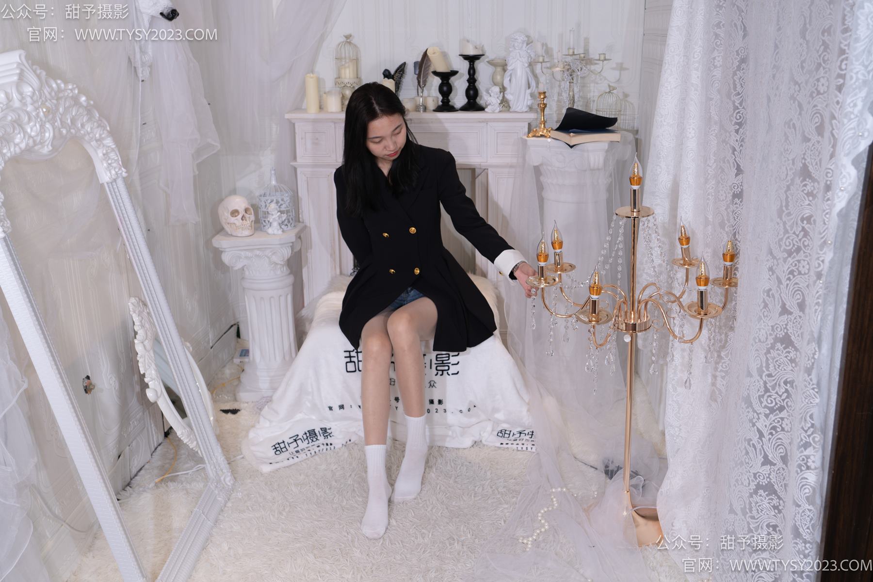 图片[74]-甜予摄影 NO.075 小桃-皮鞋、白棉袜、肉丝（脚尖加固款）[129P] – 速更版-美库