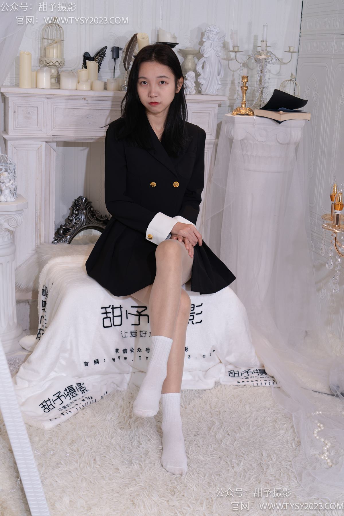 图片[78]-甜予摄影 NO.075 小桃-皮鞋、白棉袜、肉丝（脚尖加固款）[129P] – 速更版-美库