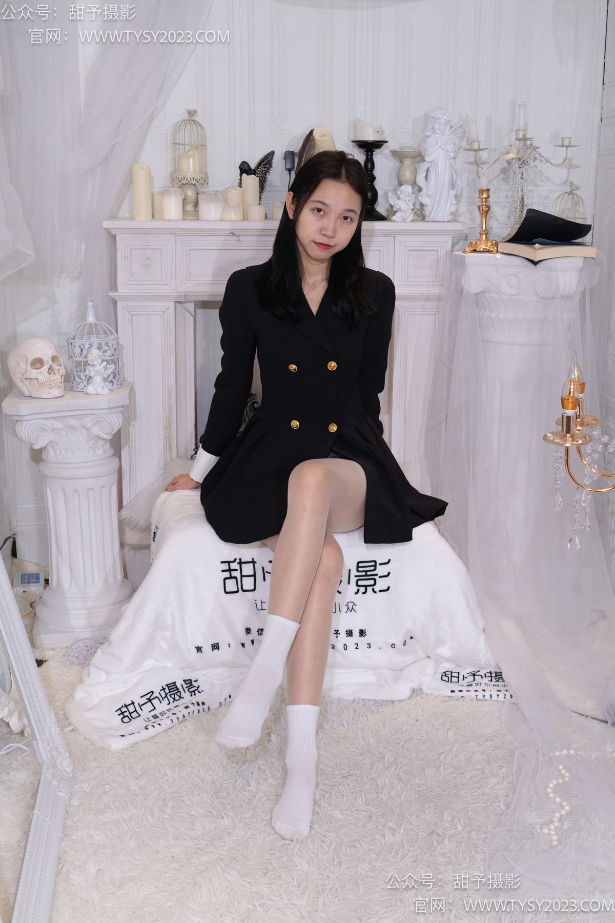 图片[81]-甜予摄影 NO.075 小桃-皮鞋、白棉袜、肉丝（脚尖加固款）[129P] – 速更版-美库