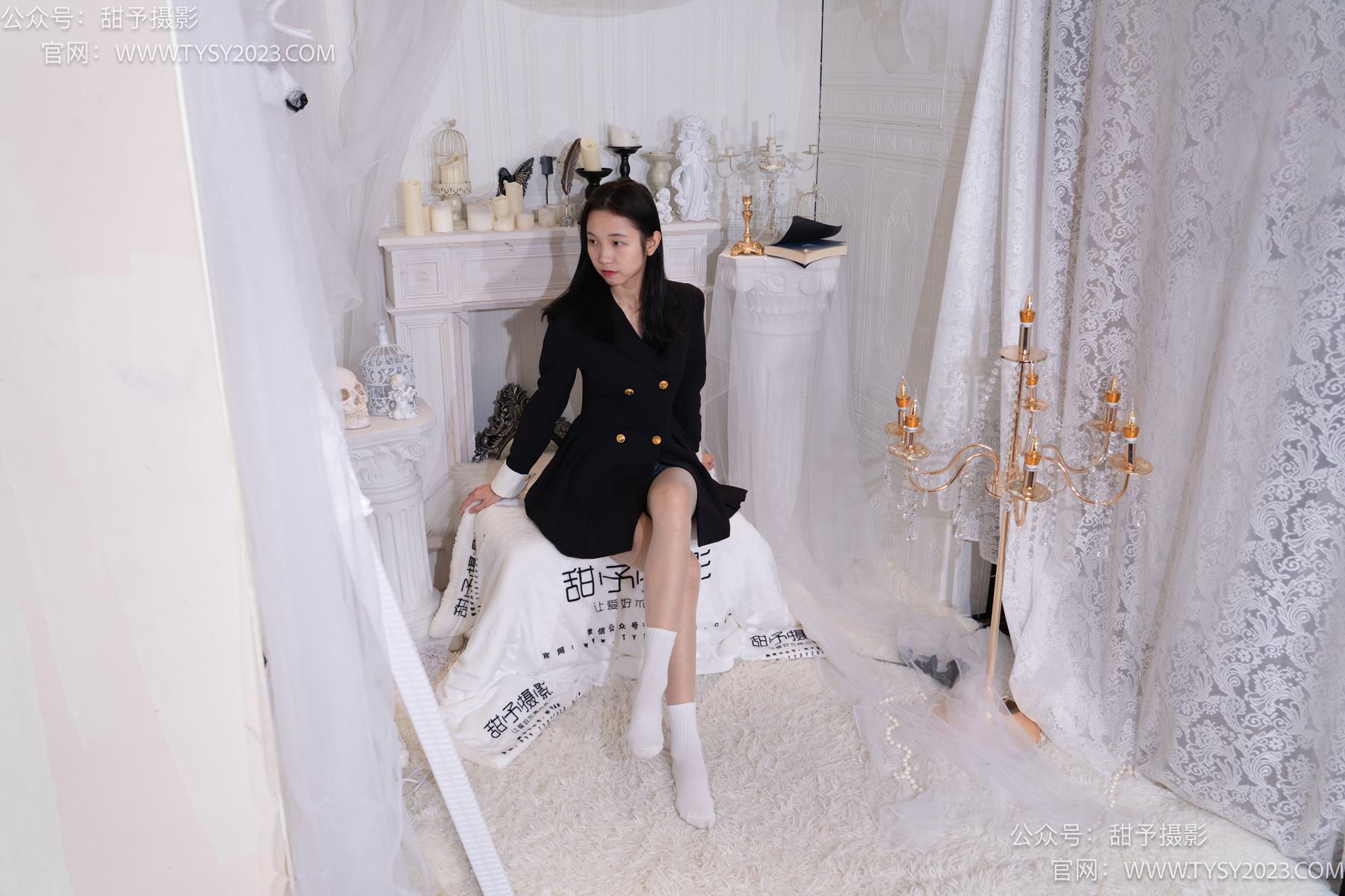 图片[82]-甜予摄影 NO.075 小桃-皮鞋、白棉袜、肉丝（脚尖加固款）[129P] – 速更版-美库