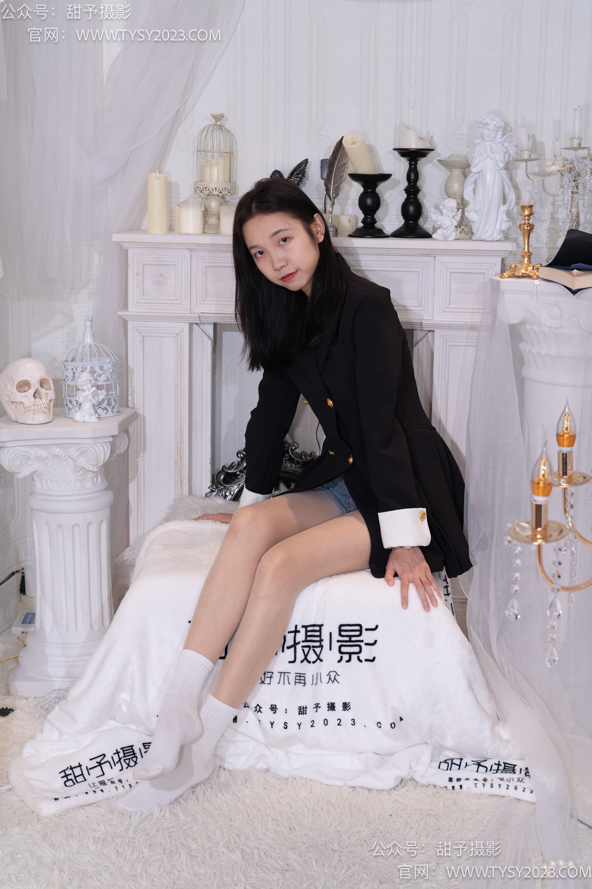 图片[93]-甜予摄影 NO.075 小桃-皮鞋、白棉袜、肉丝（脚尖加固款）[129P] – 速更版-美库