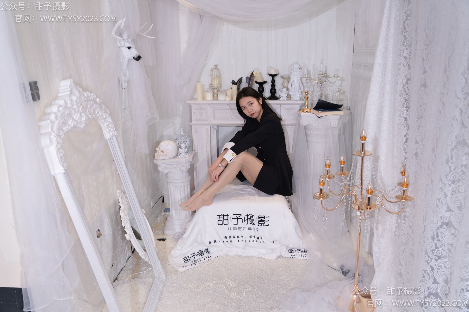 图片[130]-甜予摄影 NO.075 小桃-皮鞋、白棉袜、肉丝（脚尖加固款）[129P] – 速更版-美库