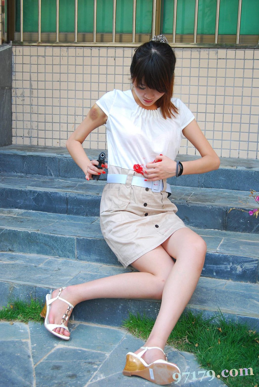 图片[17]-97179 NO.001-茶茶-枪战[98P] – 速更版-美库