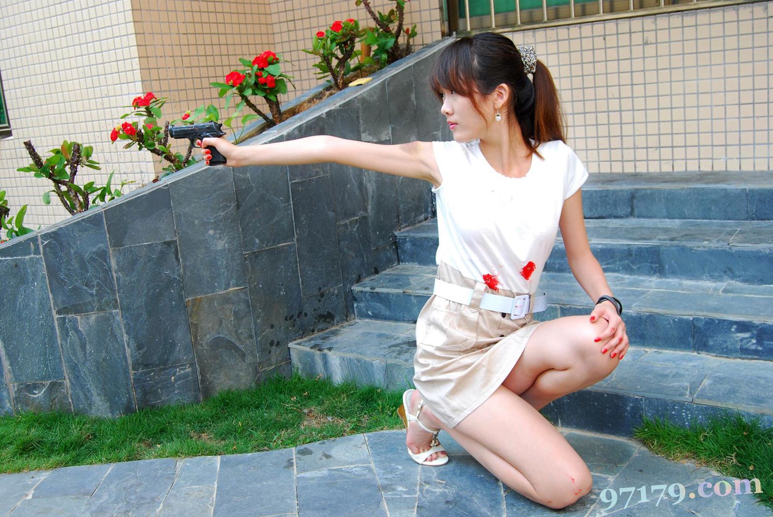 图片[27]-97179 NO.001-茶茶-枪战[98P] – 速更版-美库