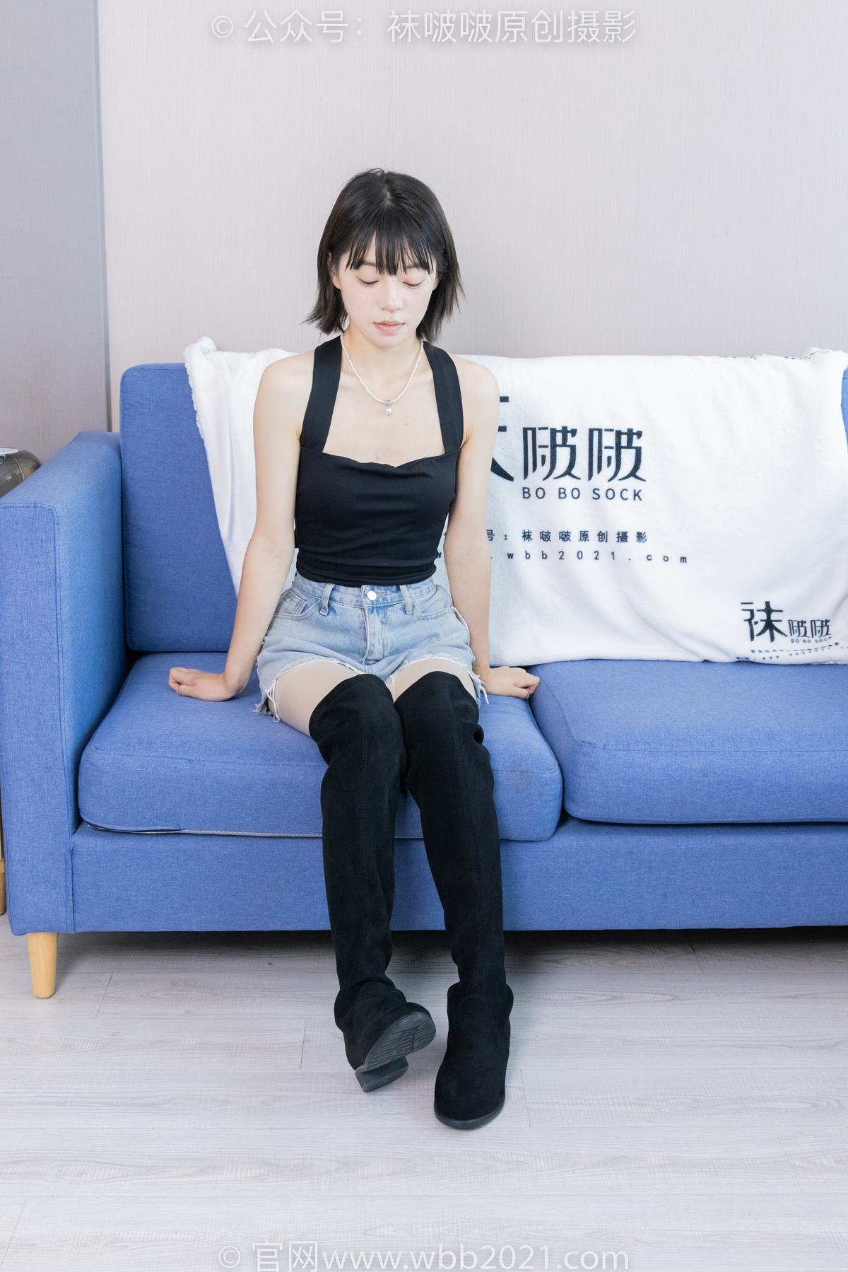 图片[13]-[BoBoSocks袜啵啵]NO.422 糯米-长靴、白棉袜、肉丝[140P] – 速更版-美库