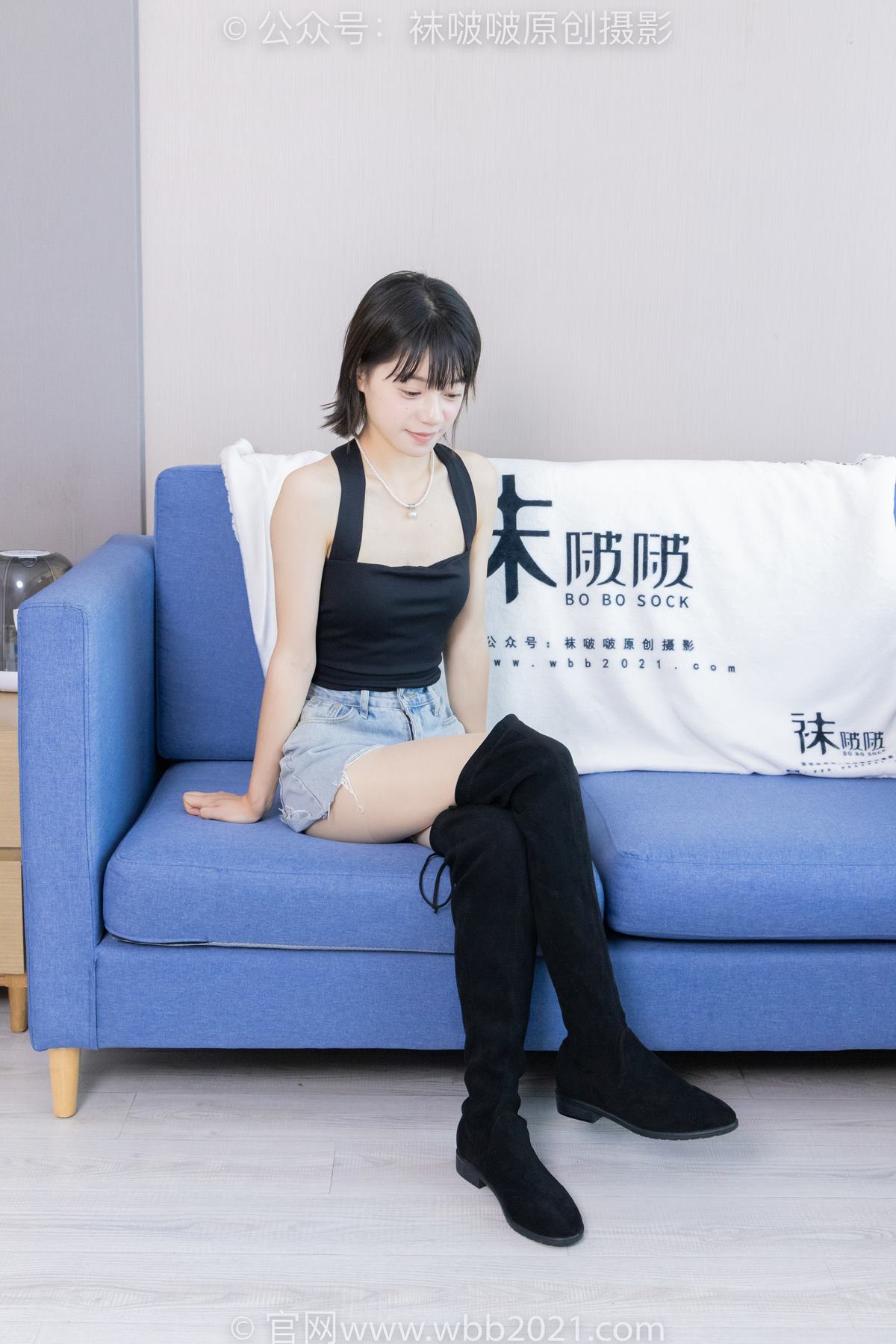 图片[14]-[BoBoSocks袜啵啵]NO.422 糯米-长靴、白棉袜、肉丝[140P] – 速更版-美库