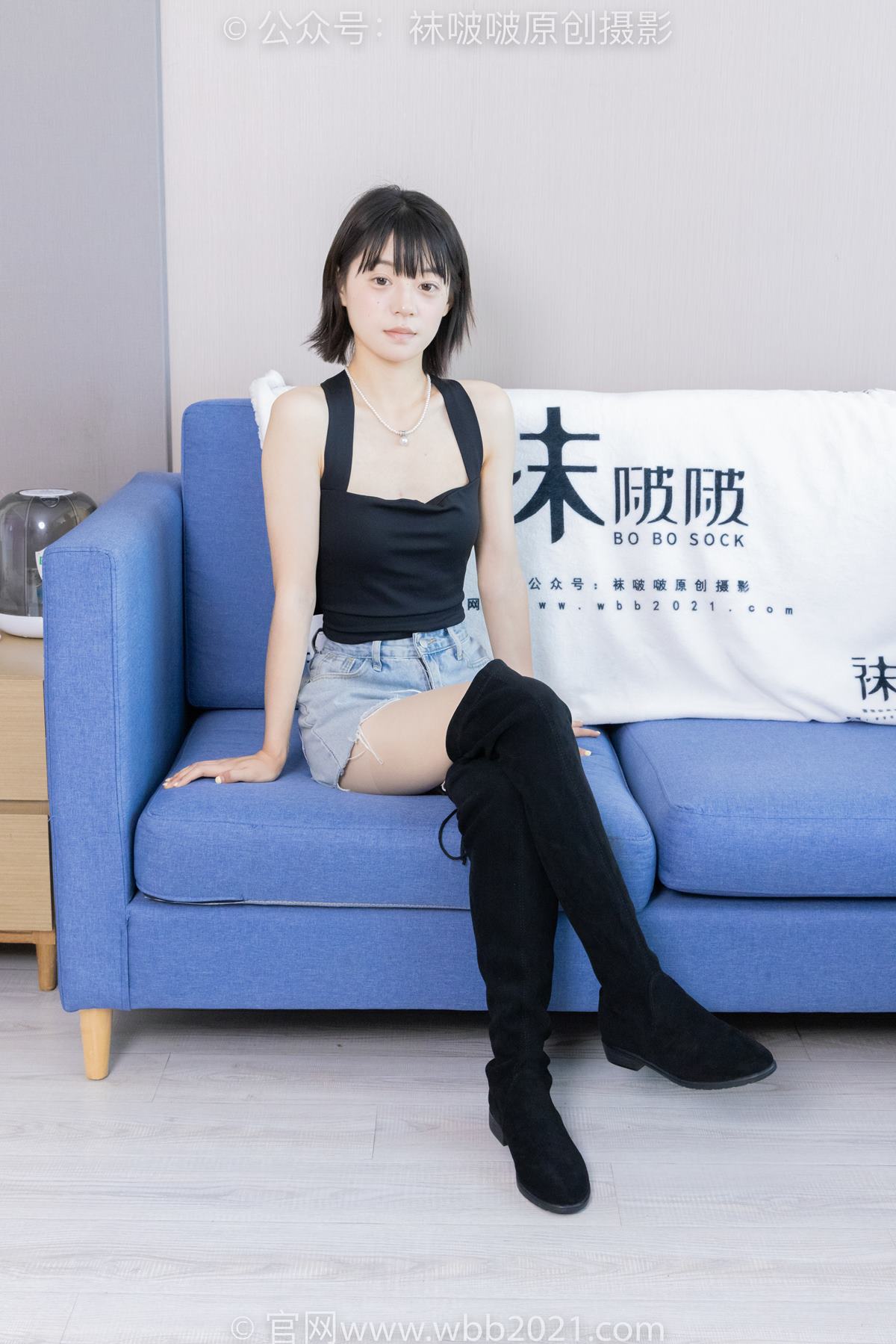 图片[15]-[BoBoSocks袜啵啵]NO.422 糯米-长靴、白棉袜、肉丝[140P] – 速更版-美库