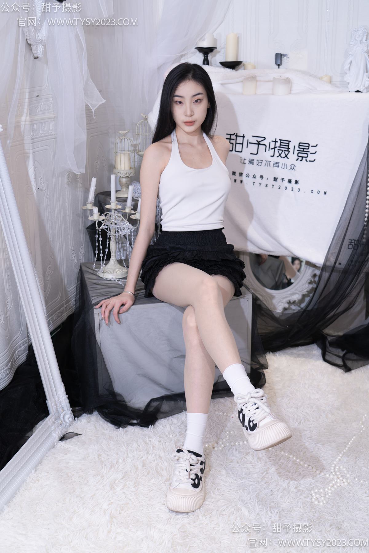 图片[28]-甜予摄影 NO.076 小狸-帆布鞋、白棉袜、肉丝（脚尖加固款）[126P] – 速更版-美库