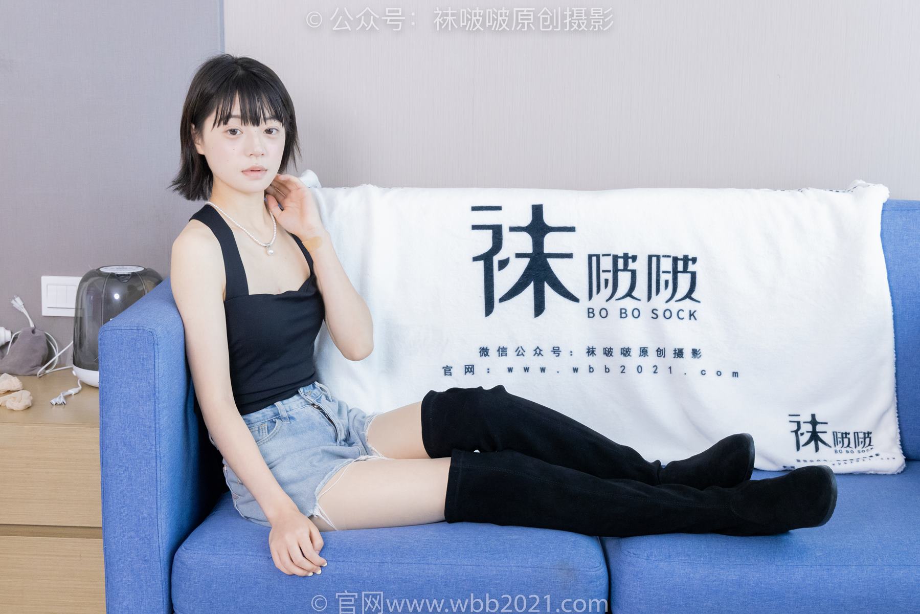 图片[21]-[BoBoSocks袜啵啵]NO.422 糯米-长靴、白棉袜、肉丝[140P] – 速更版-美库